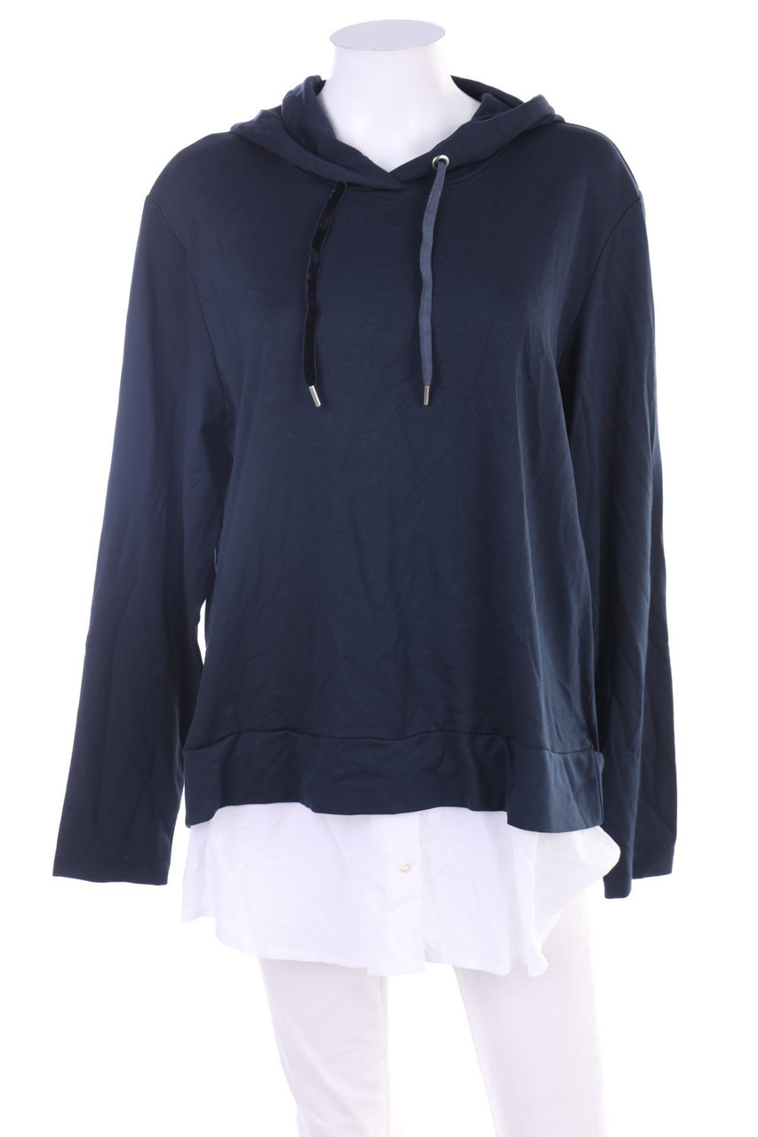 MORE & MORE - Kapuzen-Pullover im Layer Look - D 44