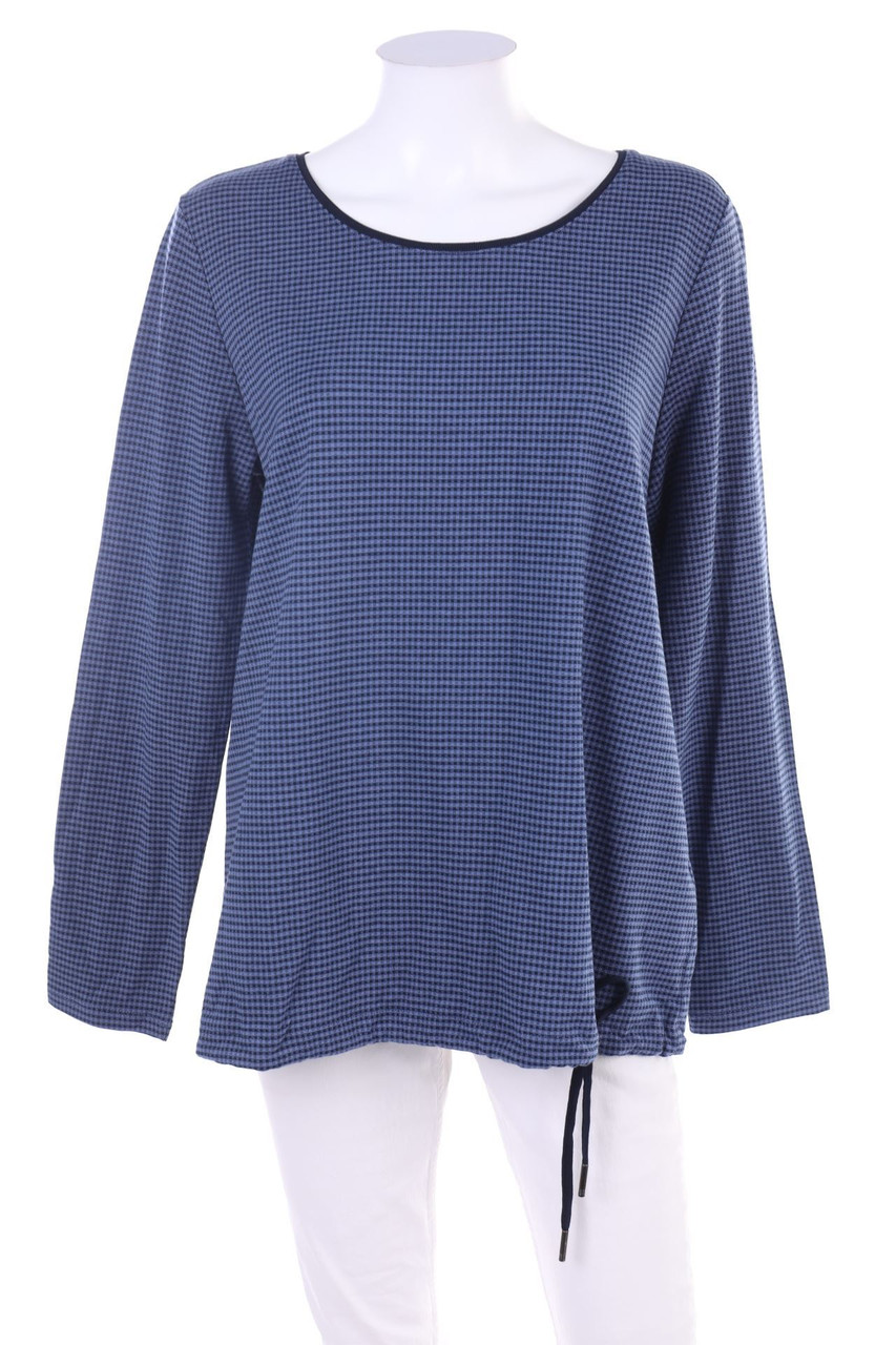 CECIL - Karo-Longsleeve-Shirt mit Tunnelzug - L