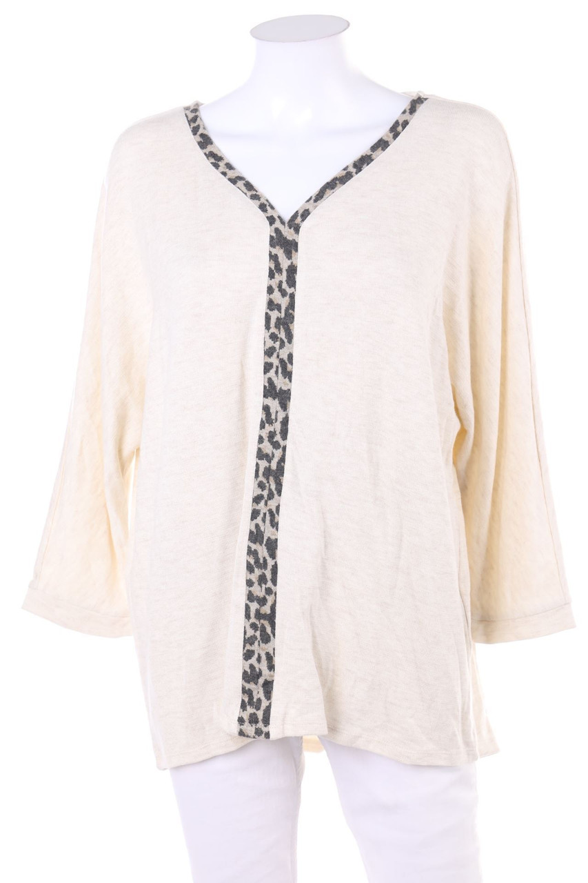 Street One - Batwing-Pullover mit Leo-Print - D 44