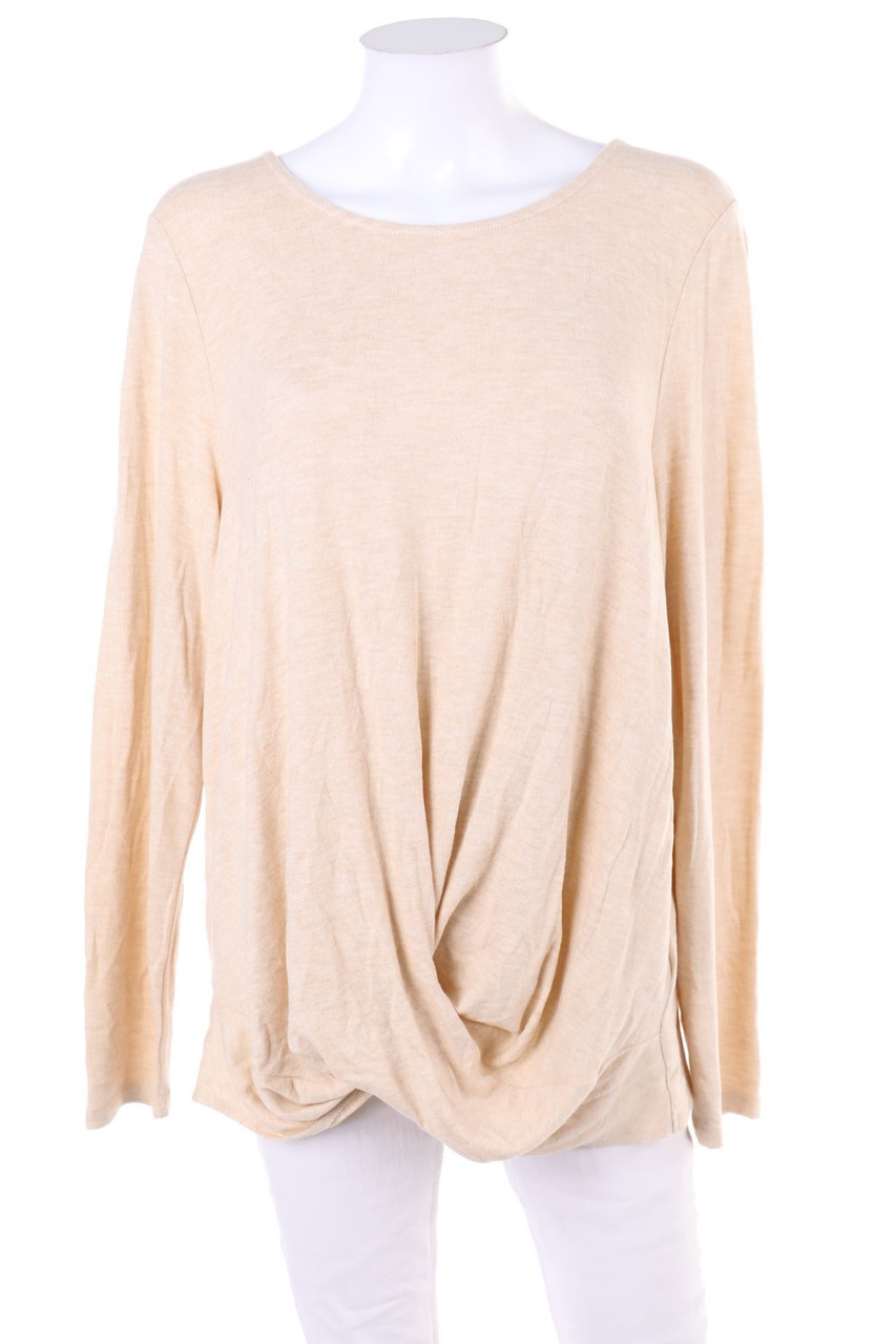 Street One - Longsleeve-Shirt mit Drapierung - D 44