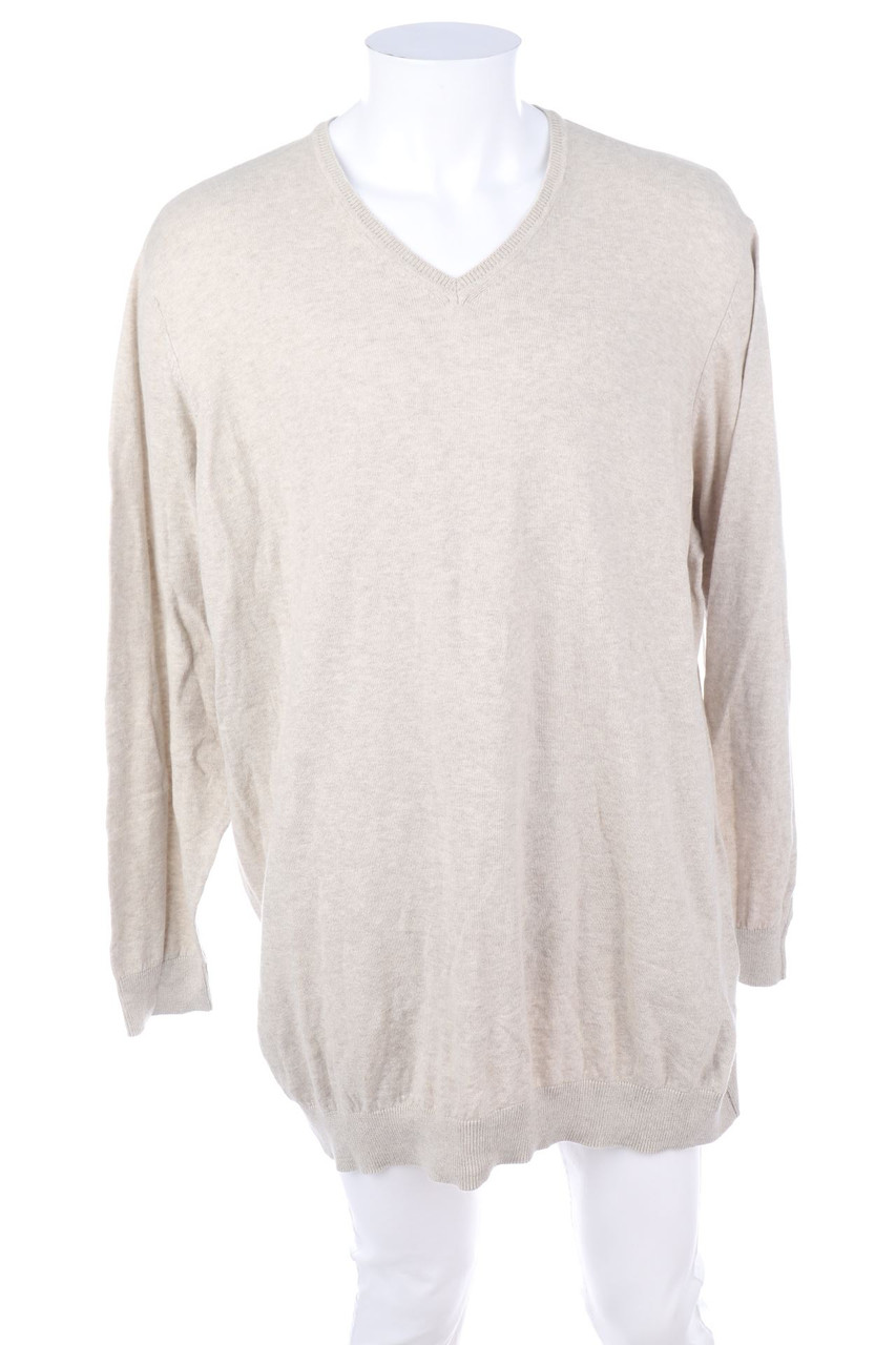 Kiabi - Baumwoll-Strick-Pullover mit V-Neck - XXXXXL