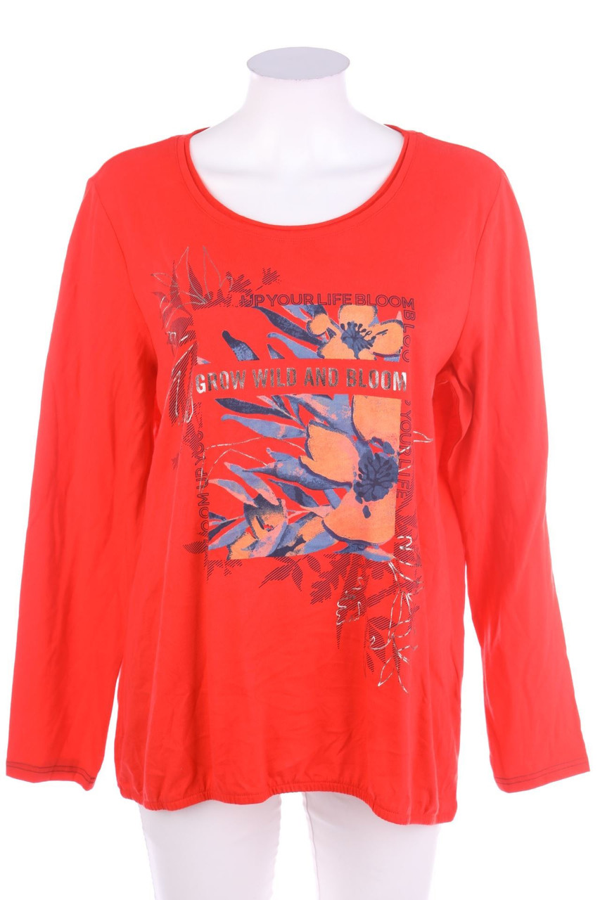 CECIL - Longsleeve-Shirt mit Blumen-Print - L