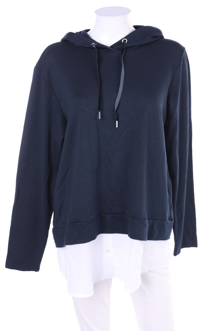 MORE & MORE - Kapuzen-Pullover im Layer Look - D 42