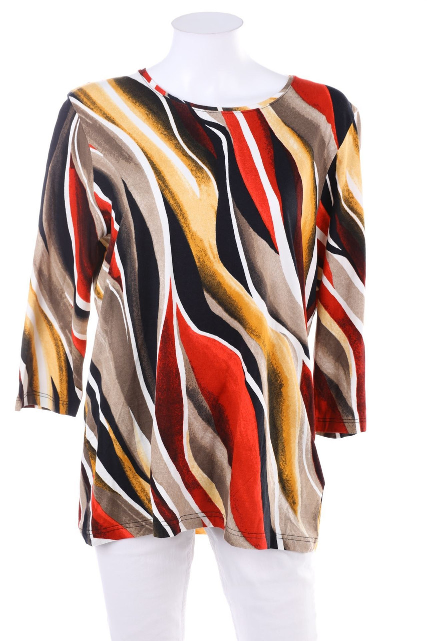 CLARINA COLLECTION - 3/4-Arm-Shirt mit Print - D 44