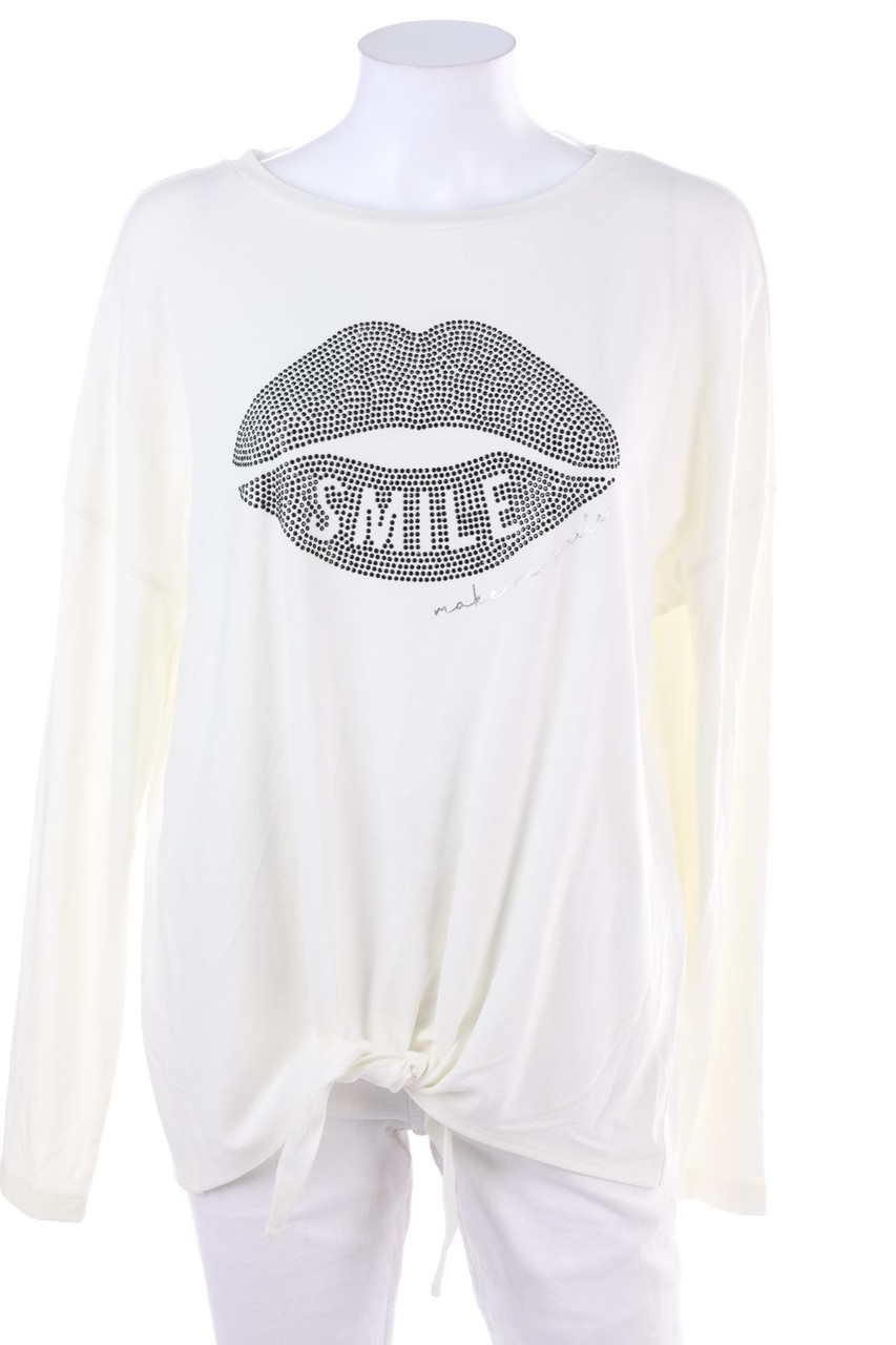 Street One - Longsleeve-Shirt mit Strass-Steinen - D 42