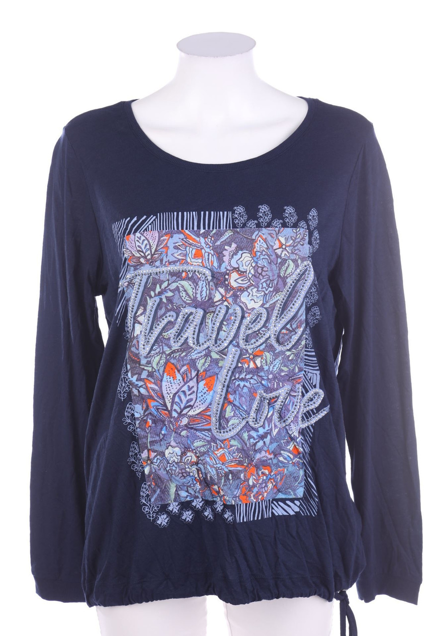 CECIL - Longsleeve-Shirt mit Blumen-Print - L