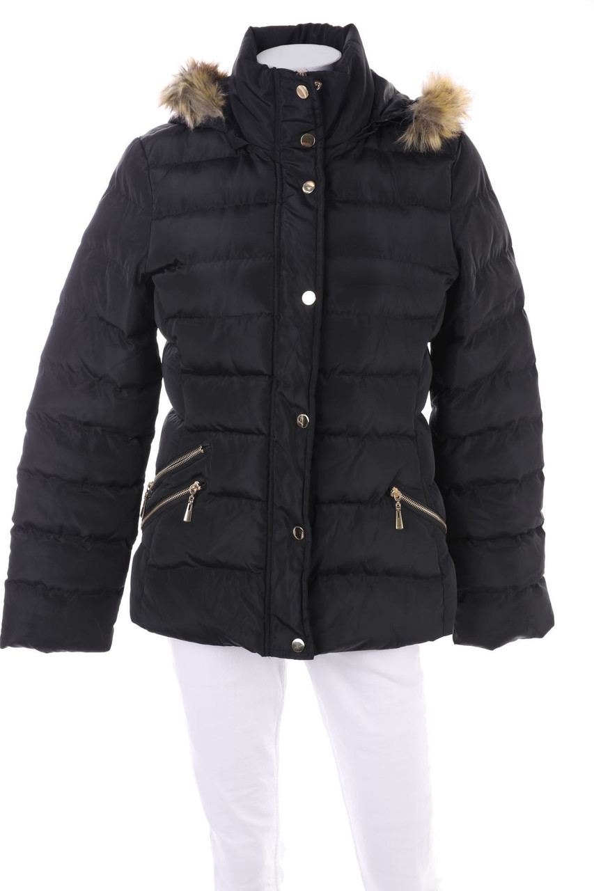 TOUT FEU TOUT FEMME - Stepp-Jacke mit Fake Fur-Besatz - L