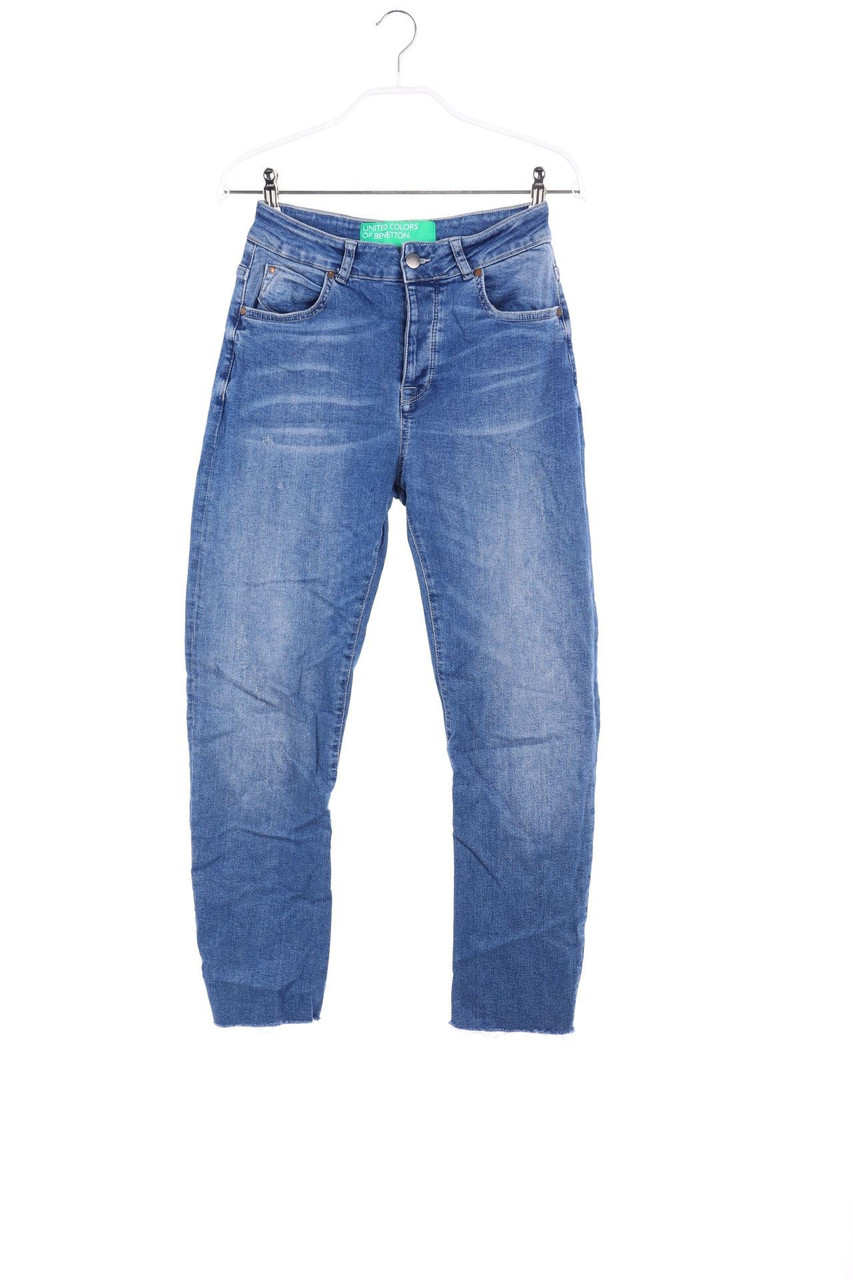 BENETTON&#x20;-&#x20;High&#x20;Waist-Slim&#x20;Jeans&#x20;im&#x20;Used&#x20;Look&#x20;-&#x20;M