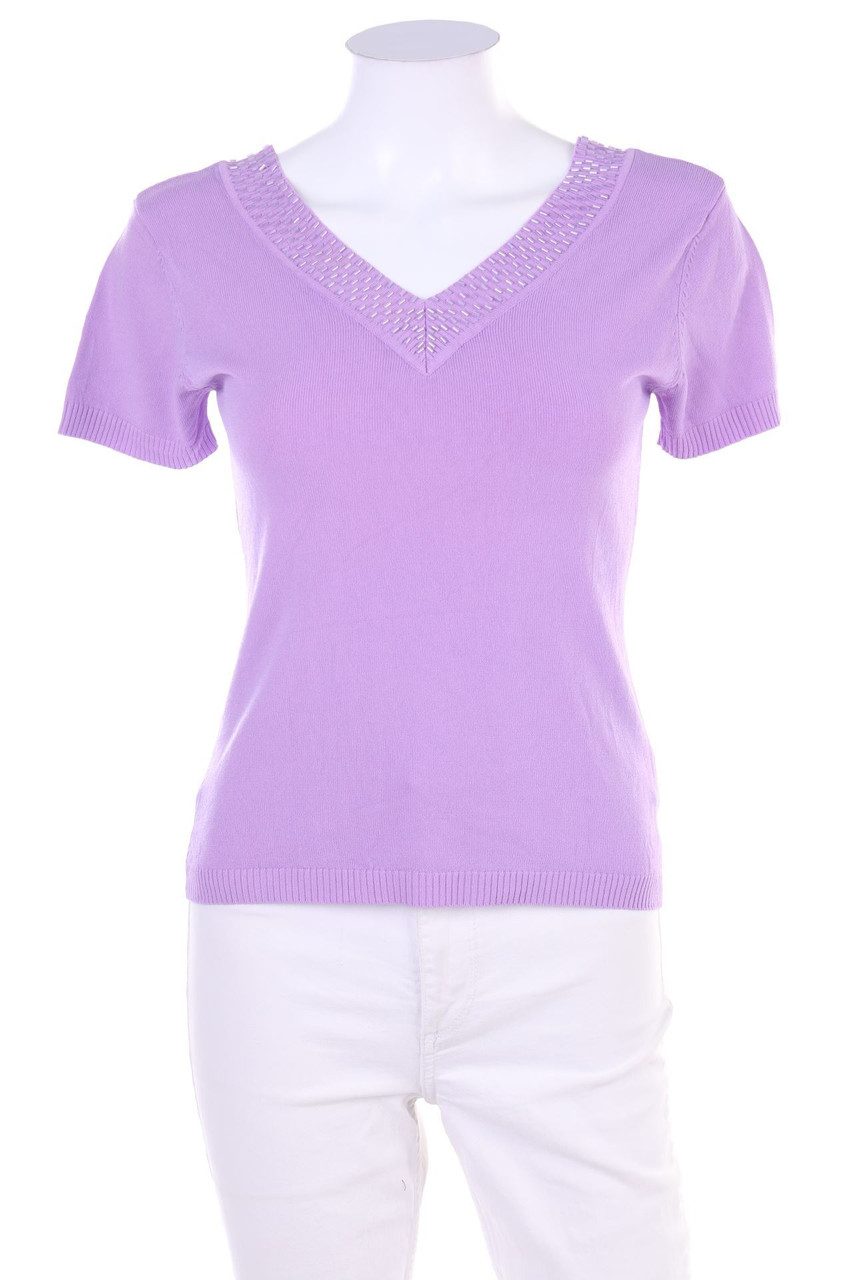 EVIS - Strick-Pullover mit Perlen - S