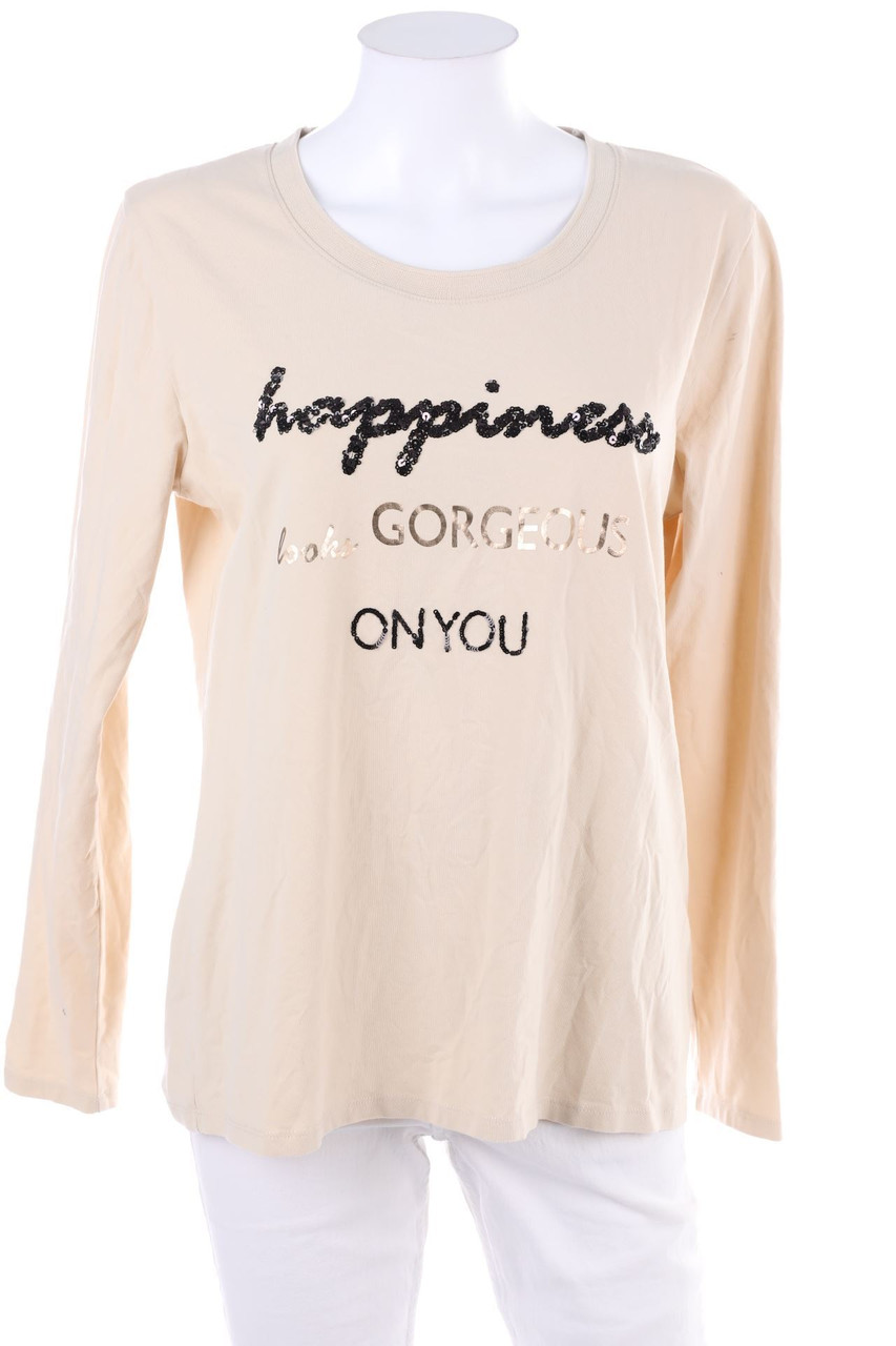 Betty Barclay - Longsleeve-Shirt mit Statement-Print - D 42