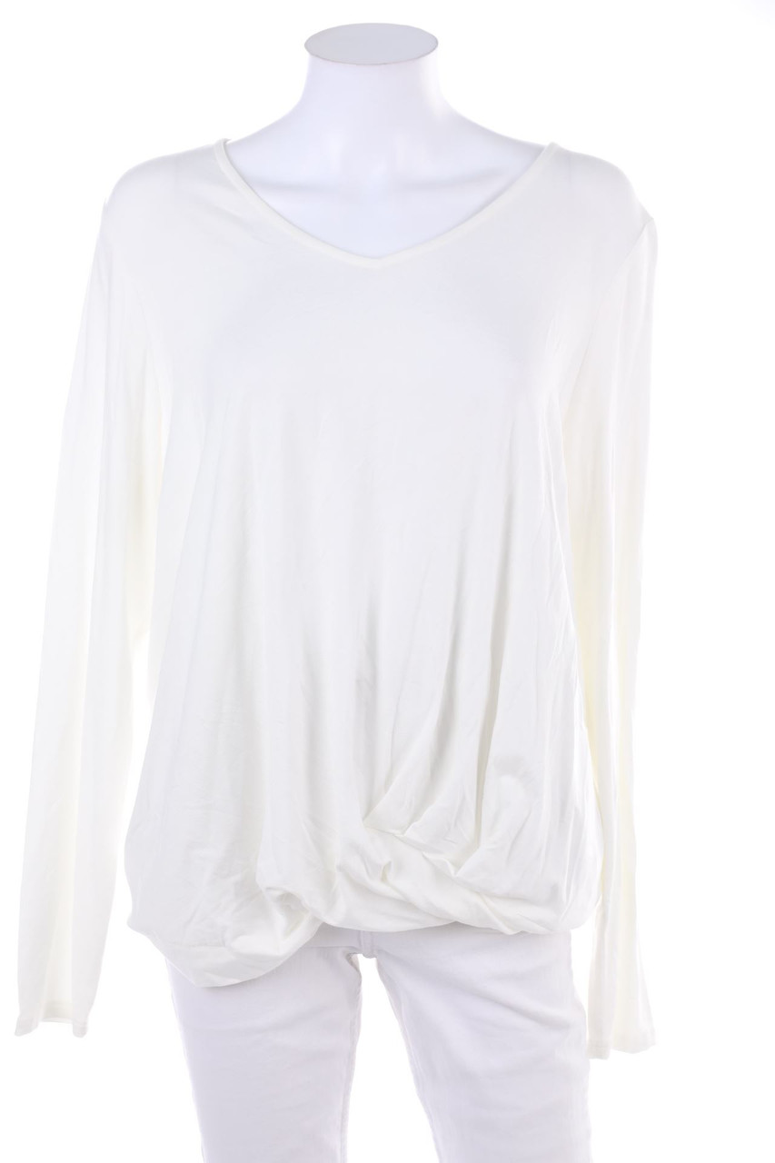 Street One - Longsleeve-Shirt mit Drapierung - D 44