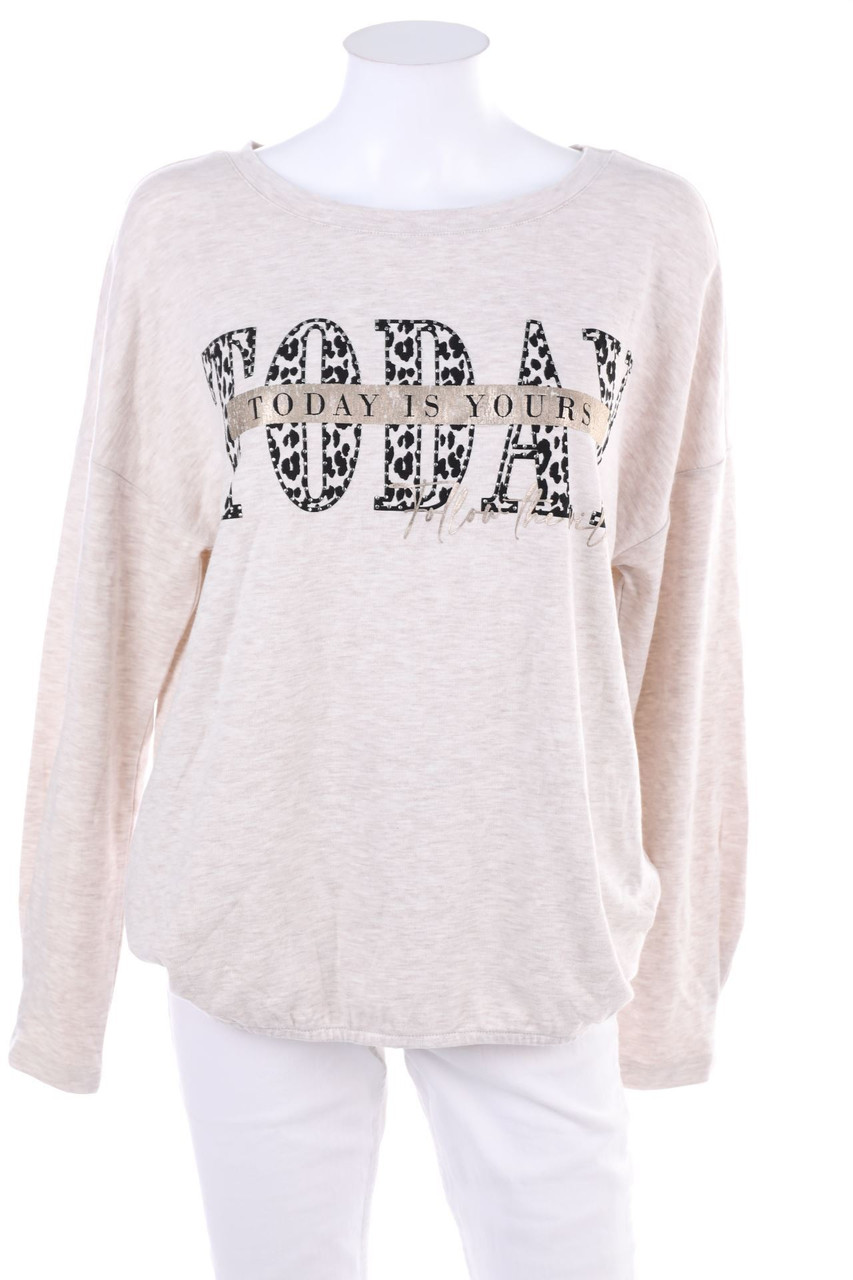 Street One - Longsleeve-Shirt mit Statement-Print - D 42