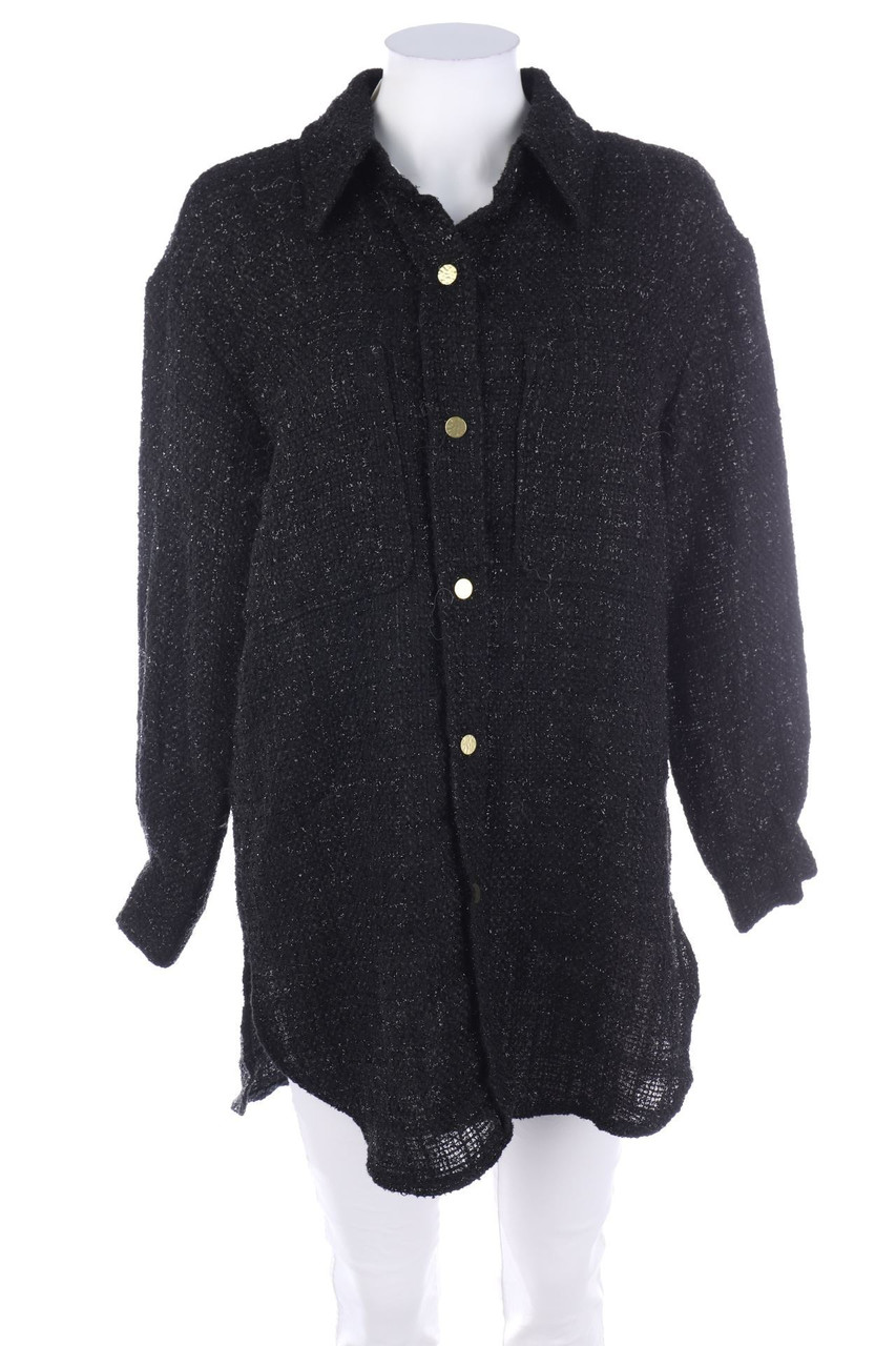 RESERVED - Oversize-Glitzer-Shacket-Jacke - D 36