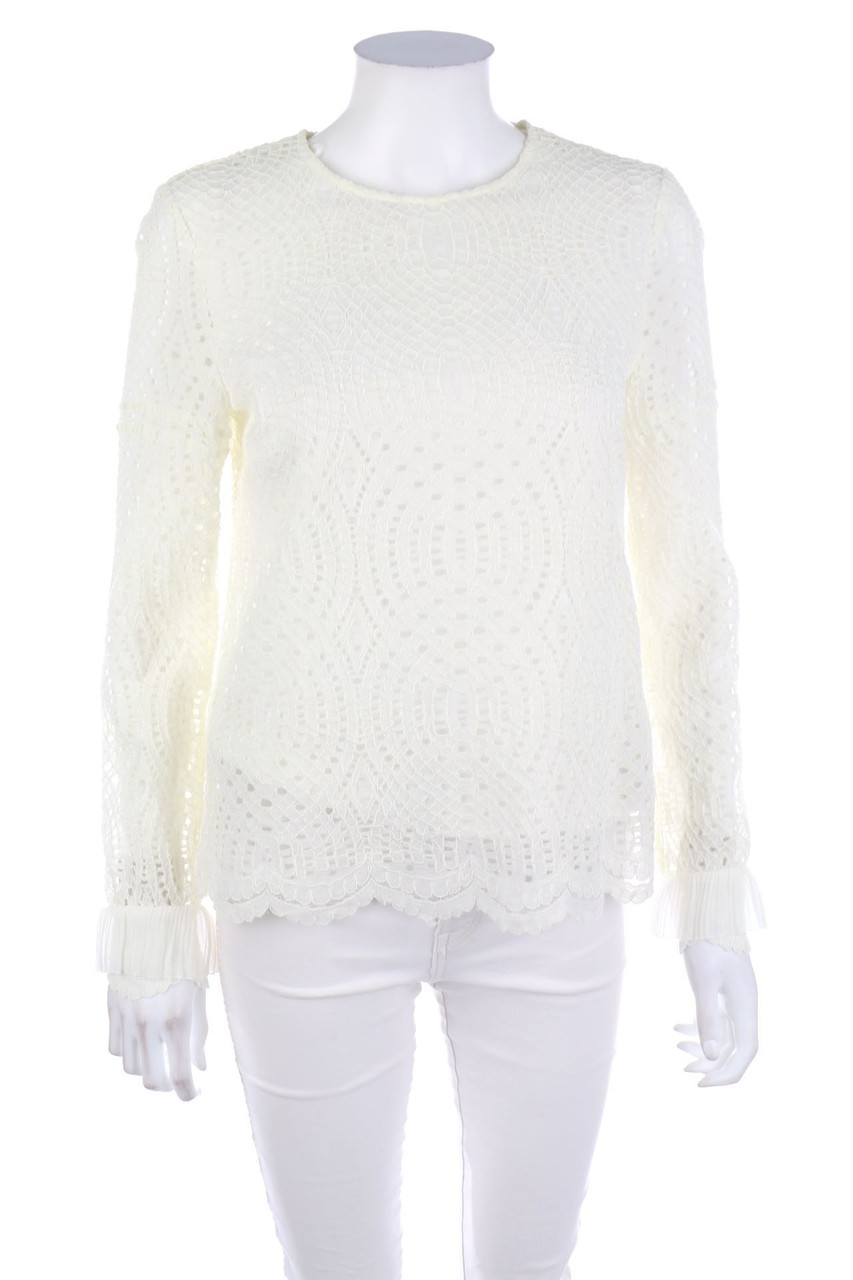 Massimo Dutti - Spitzen-Bluse - D 40