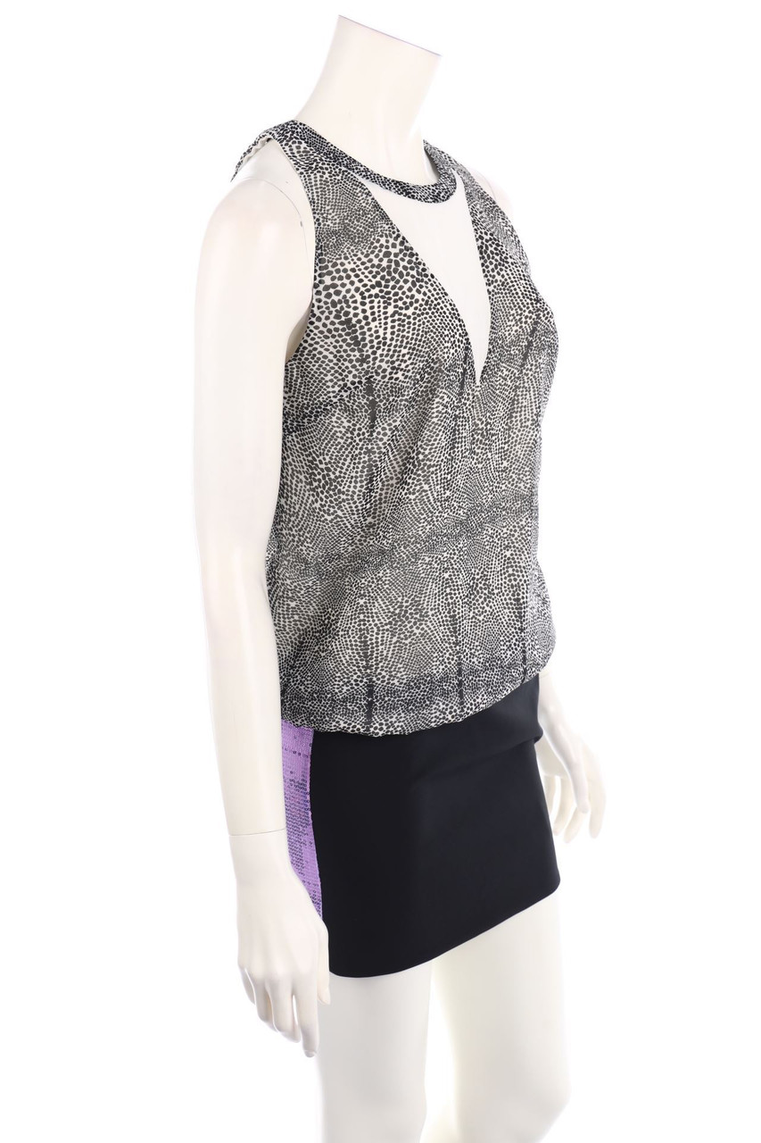 ANNARITA N - Shift-Kleid mit Pailletten - D 34