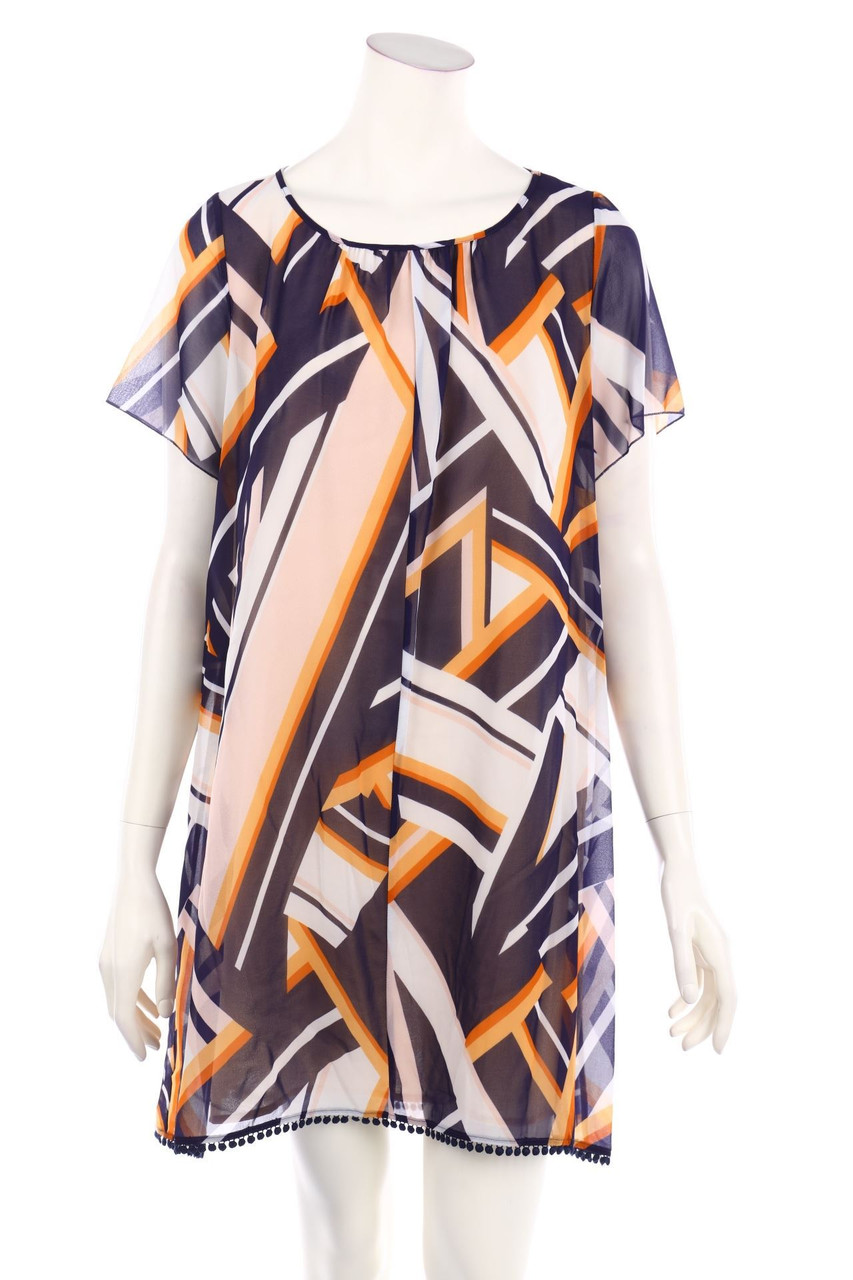 PATRIZIA PEPE - Chiffon-Kleid mit Geo-Print - D 38