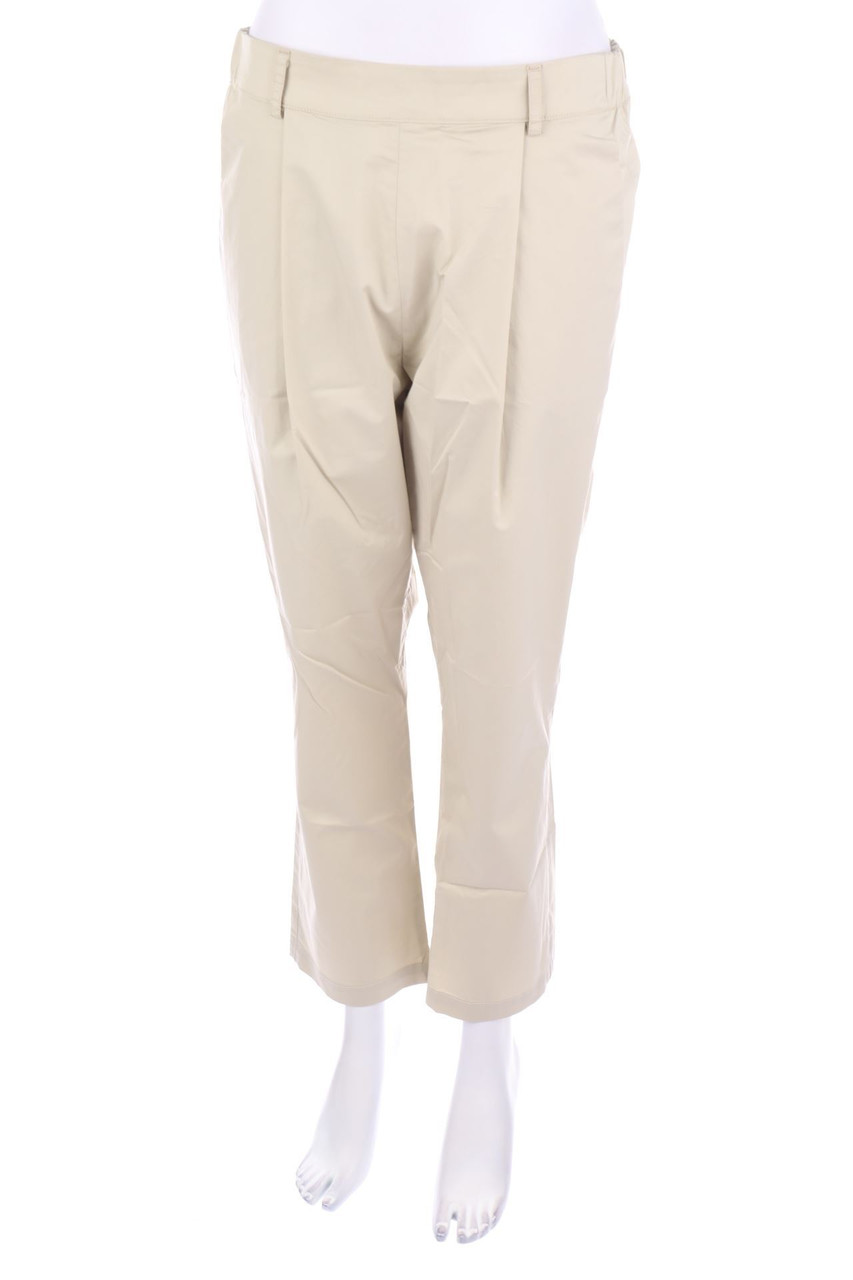 ERIKA CAVALLINI - Bundfaltenhose mit Gummizug - D 38