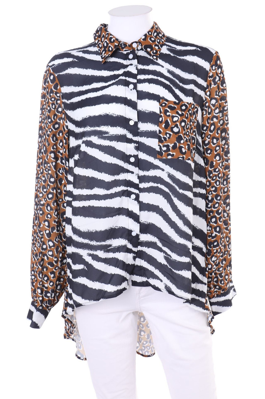 bpc selection premium - Vokuhila-Bluse mit Animal-Print - D 40