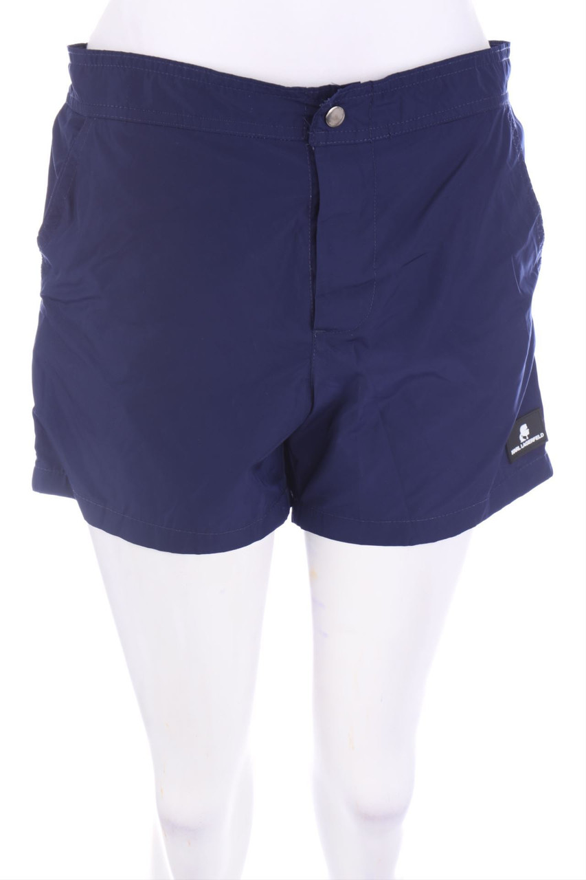 Karl Lagerfeld - Schwimm-Shorts mit Logo-Patch - S