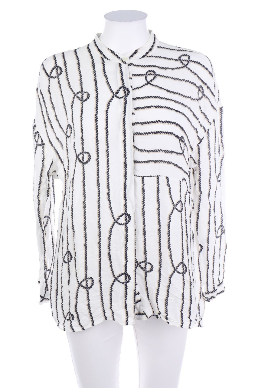 Massimo Dutti - Bluse mit Print - D 36