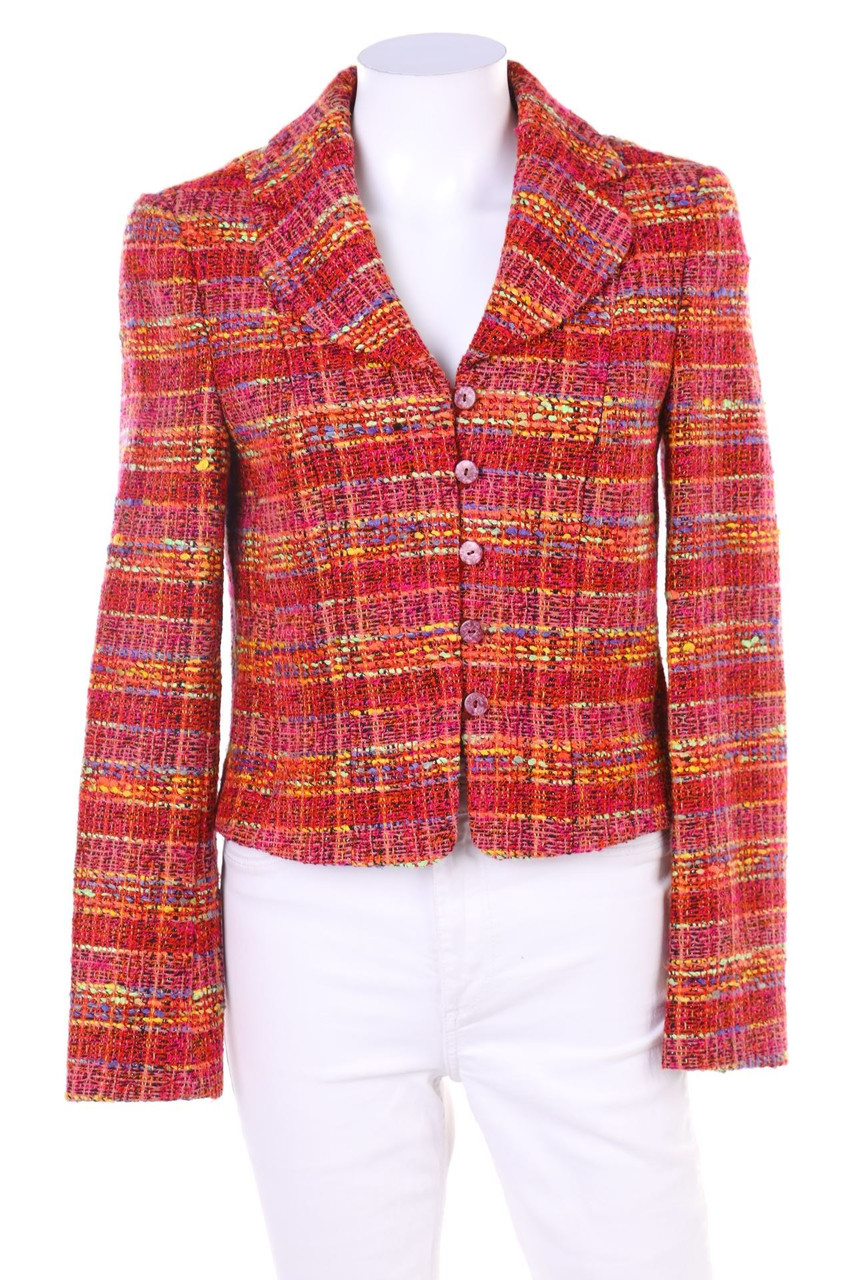 RENA LANGE - Bouclé-Blazer aus Woll-Mix - D 36