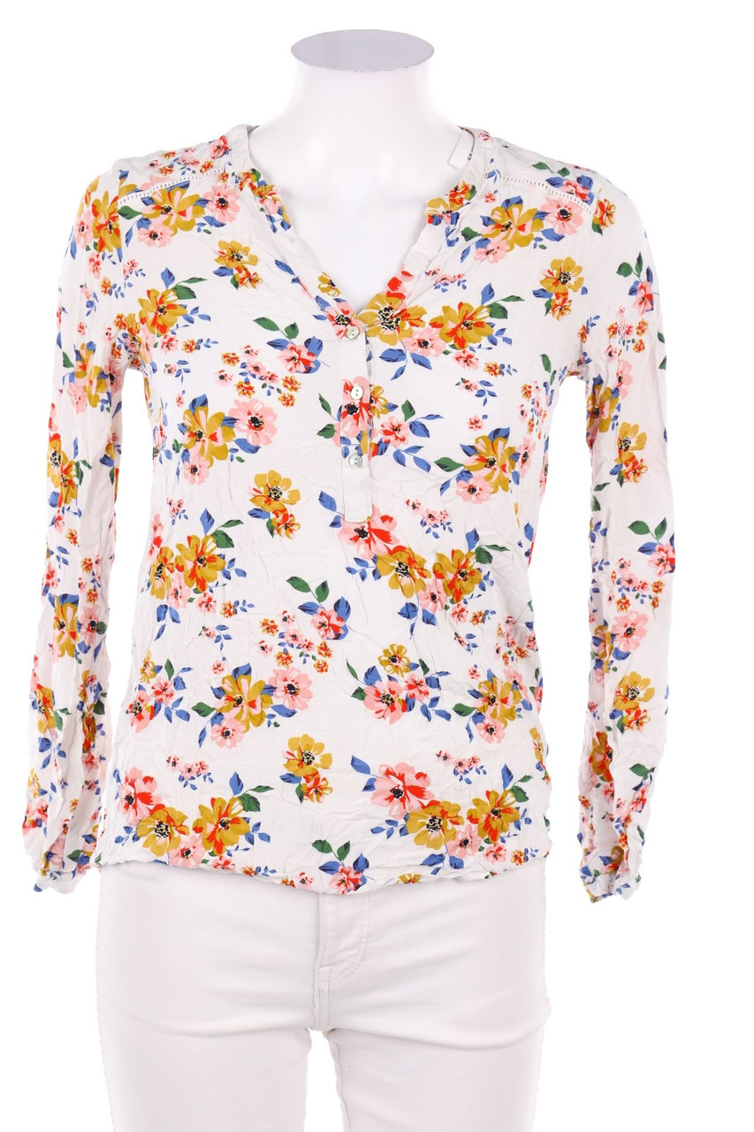 s.Oliver - Bluse mit Blumen-Print - D 32