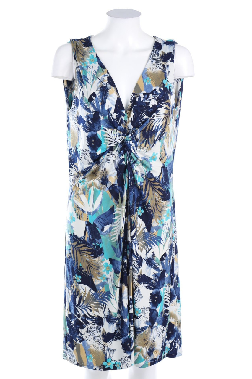 DECEN1O - Kleid mit Tropical Print - L