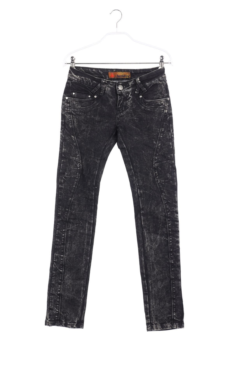 Faxunhong - Used Look Skinny-Jeans - W26