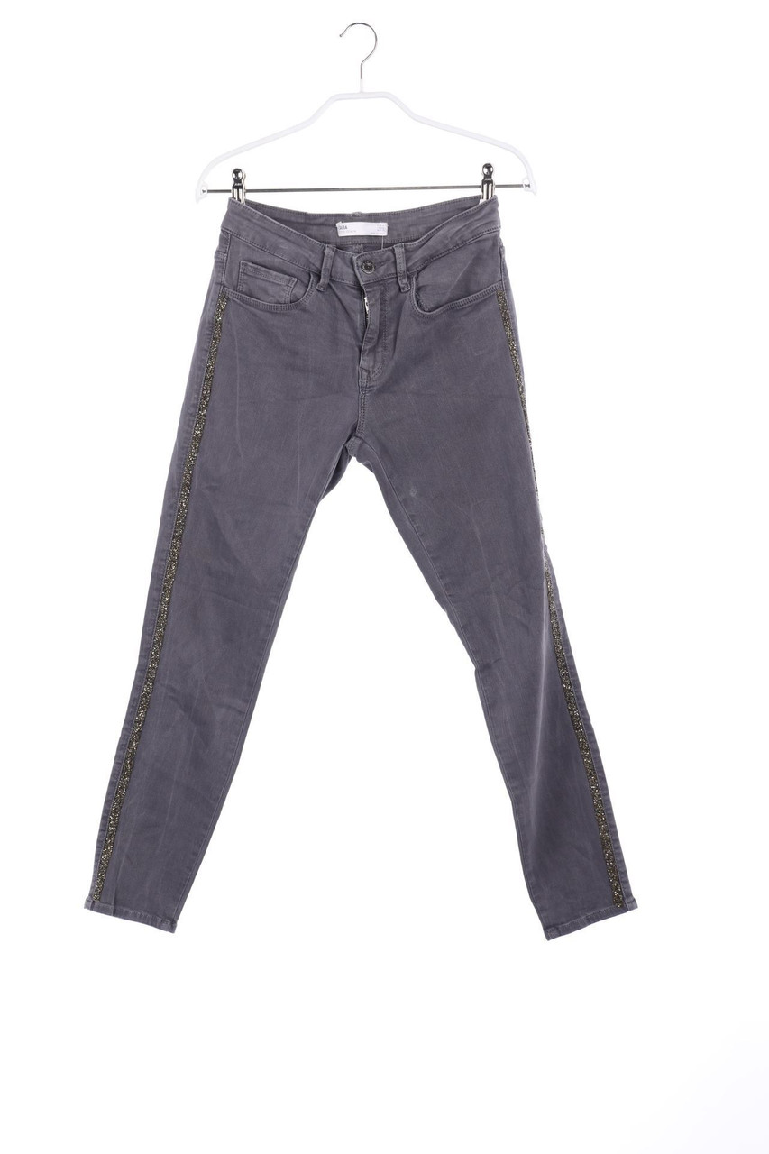ZARA - Skinny-Jeans mit Glitzer - D 38