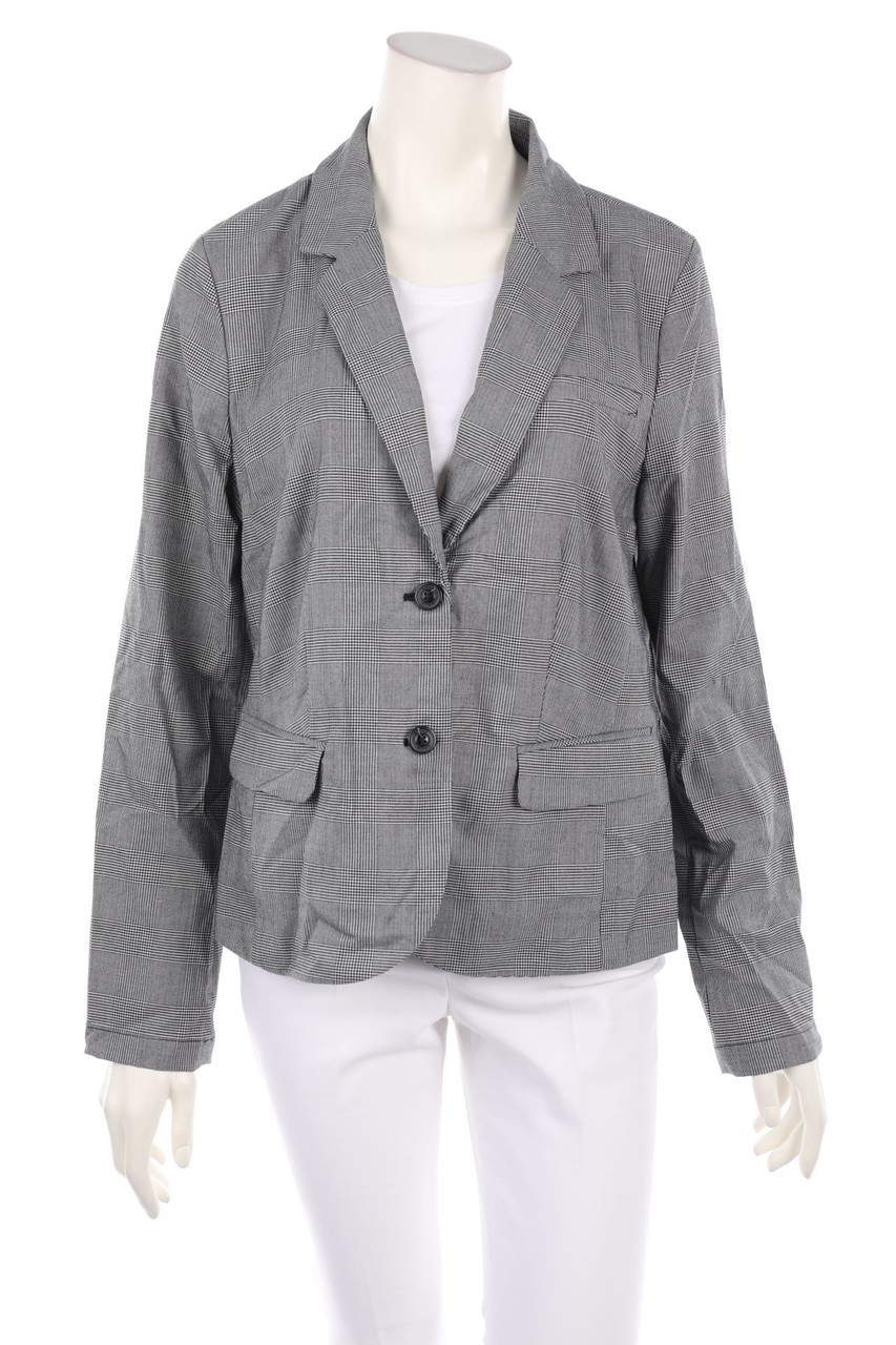 OPUS - Blazer mit Karo-Muster - L