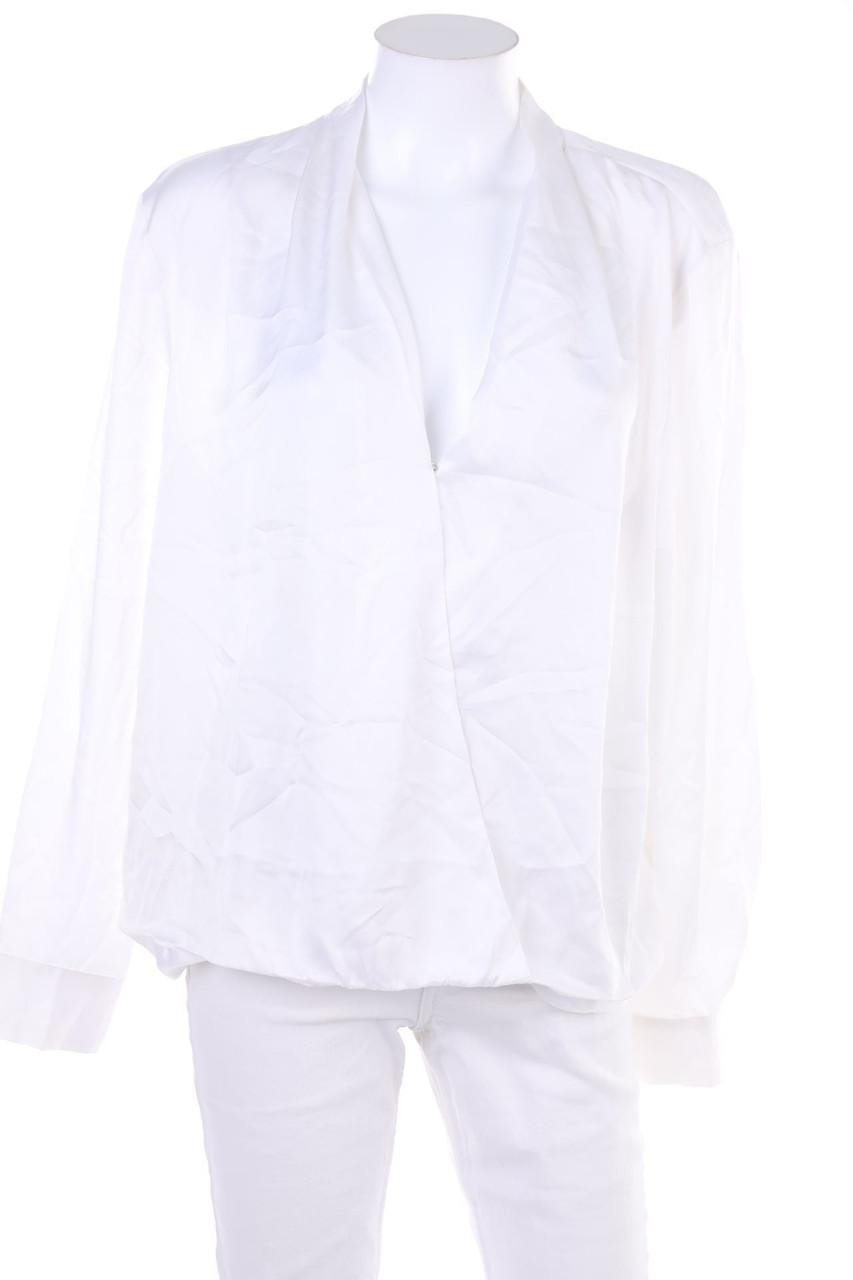 apt.9 - Satin-Bluse in Wickel-Optik - XL