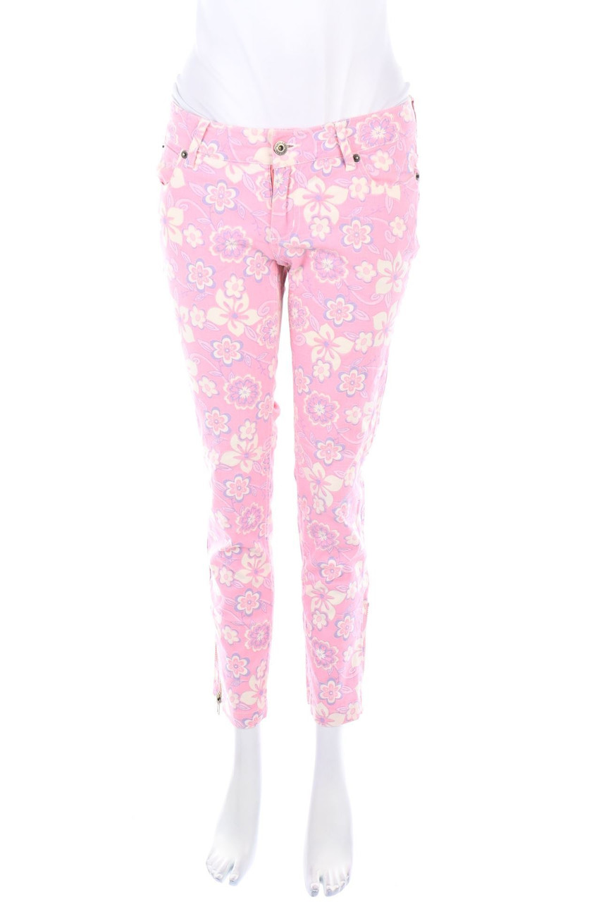 Guess Jeans - Cropped Jeans mit Blumen-Print - W28