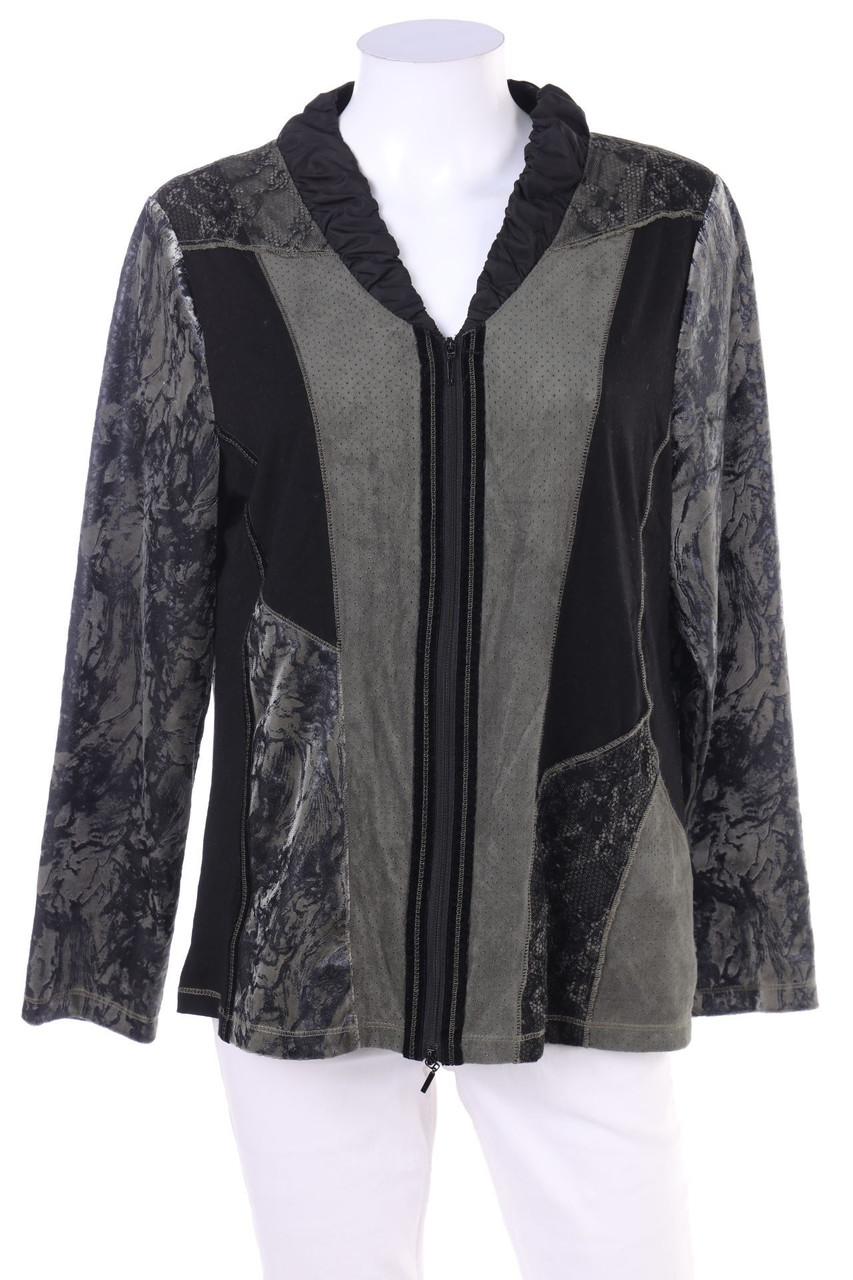 Gelco - Jacke mit Kunstleder-Details - D 42