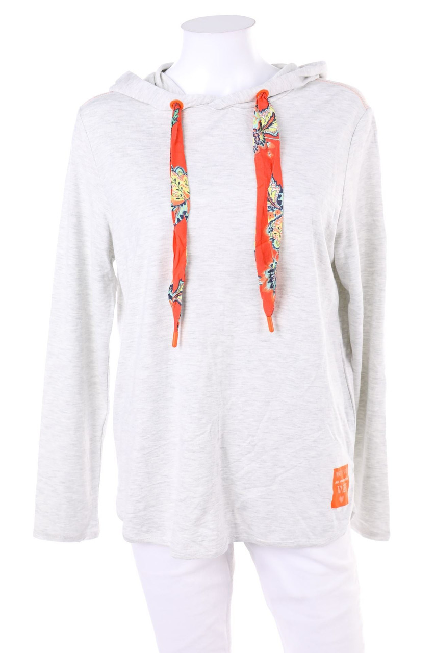 CECIL - Kapuzen-Shirt mit Statement-Print - M