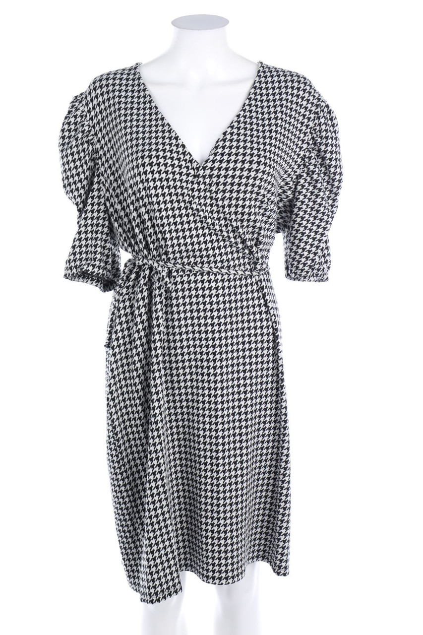 V BY VERY - Kleid mit Hahnentritt-Muster - D 46