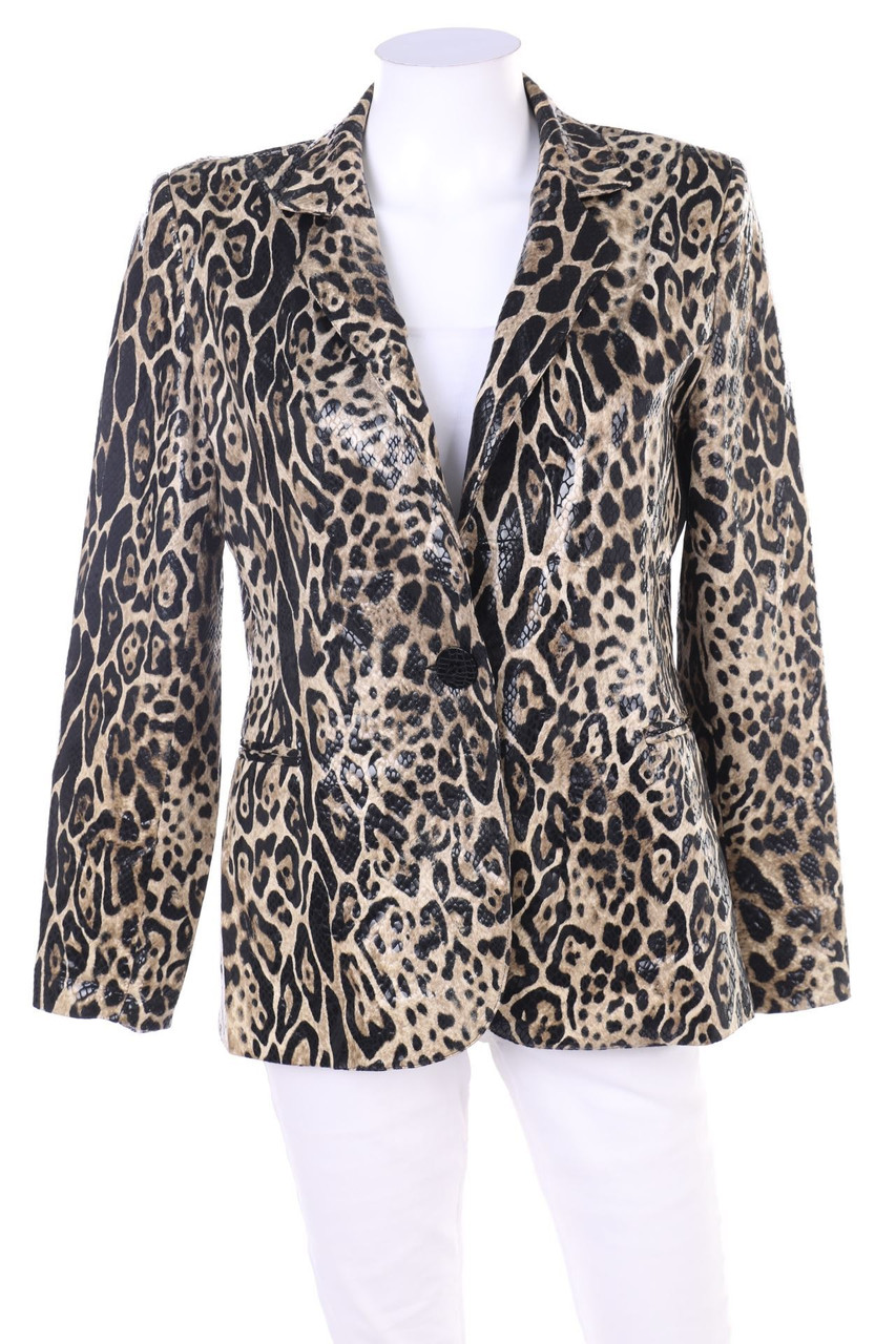 MARIELY PARIS - Blazer mit Leo-Print - D 42