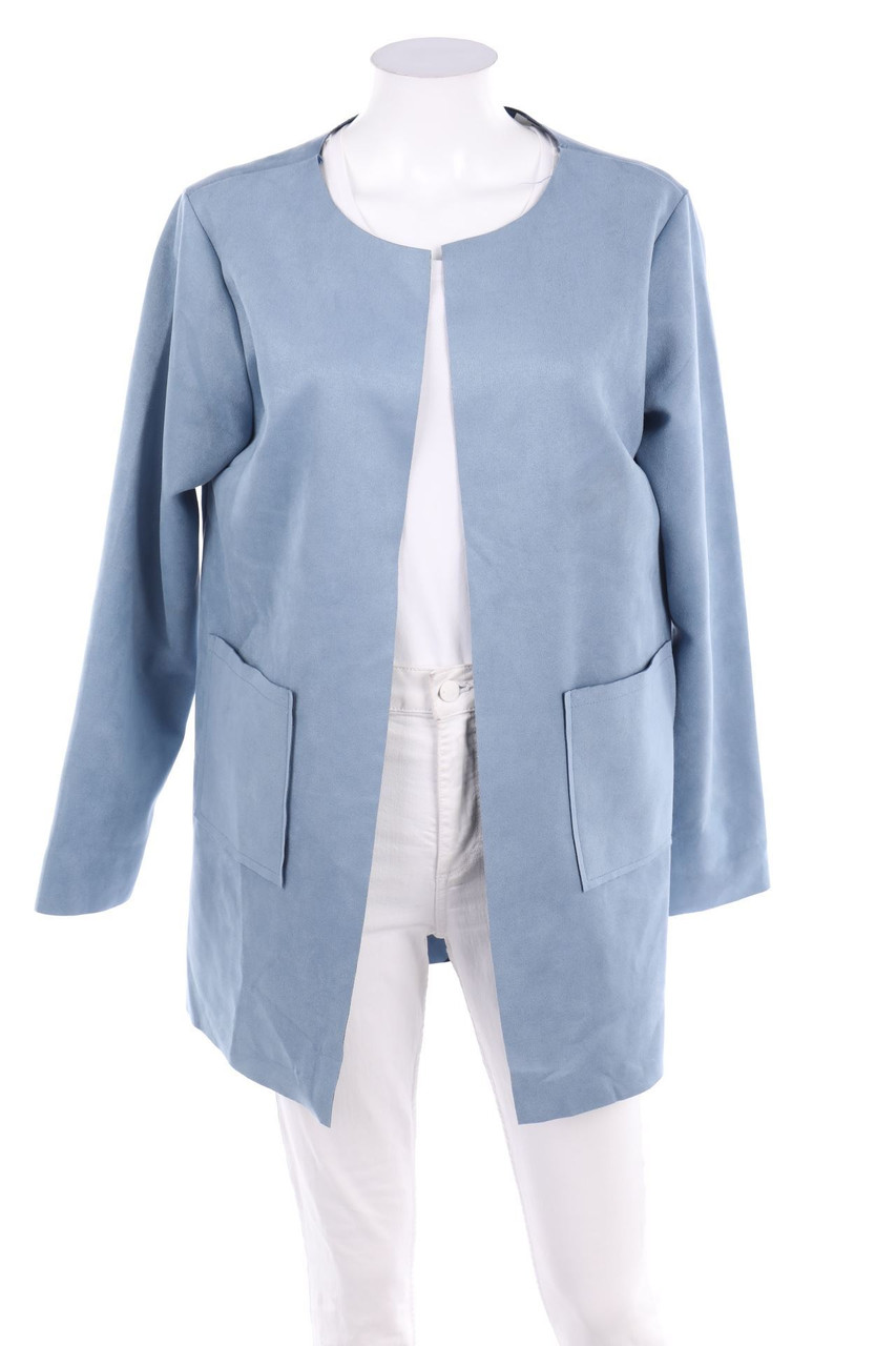 ambra - Kunstlederjacke mit aufgesetzten Taschen - D 48