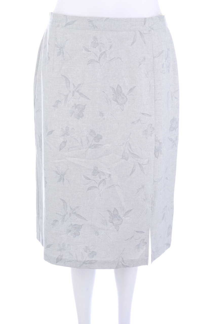 VINTAGE - Rock mit Blumen-Print - D 40