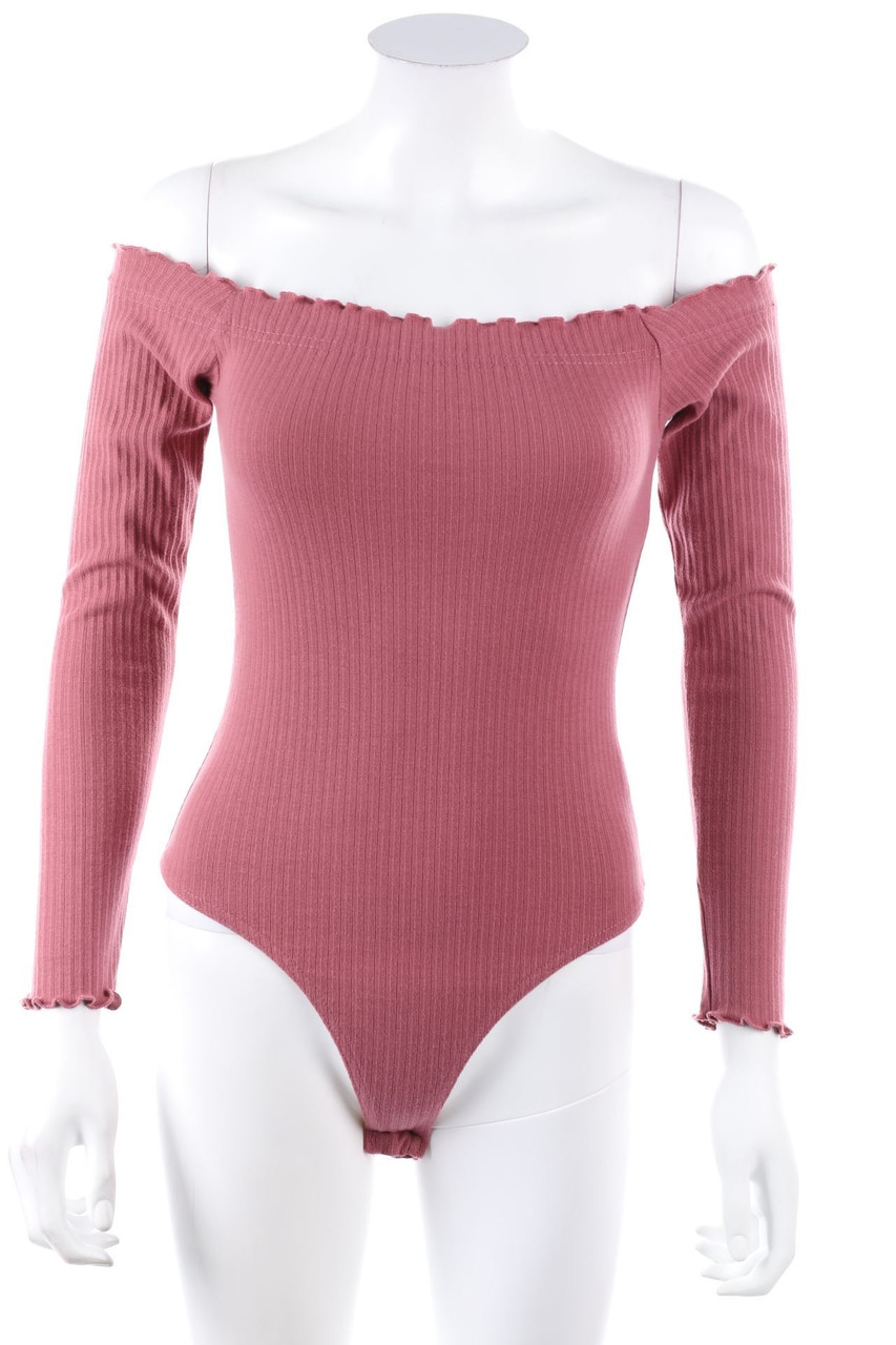 MISSGUIDED - Carmen-Body mit Rüschen - D 34