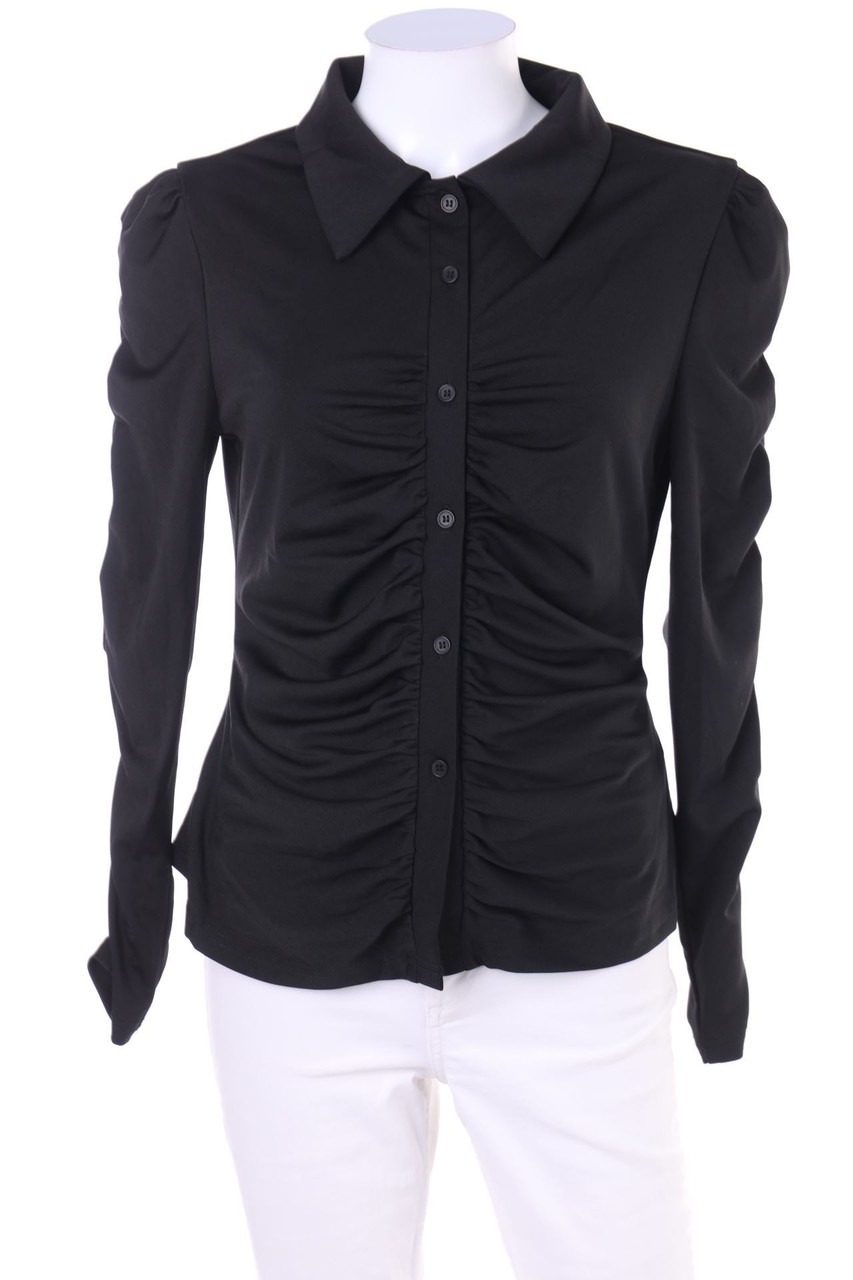 SHEIN - Hemd-Bluse mit Raffungen - M