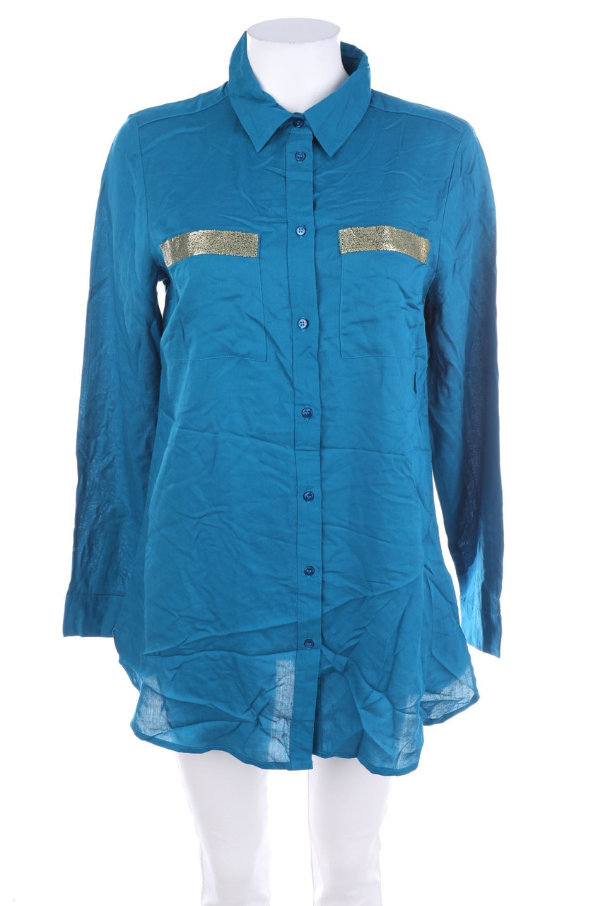 WOMEN ONLY - Hemd-Bluse mit Pailletten - D 38