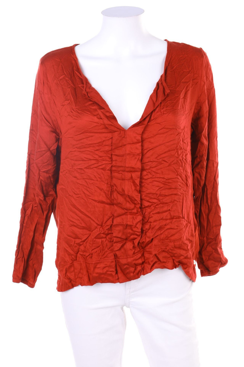 Yerse - Baumwoll-Bluse mit tiefem Ausschnitt - L