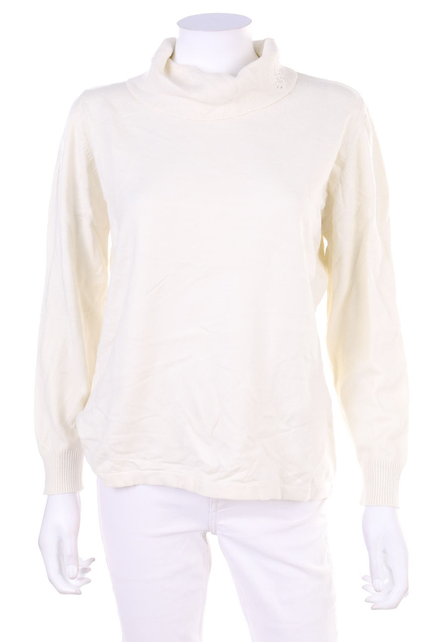 RABE - Strick-Pullover mit Strass-Steinen - D 42