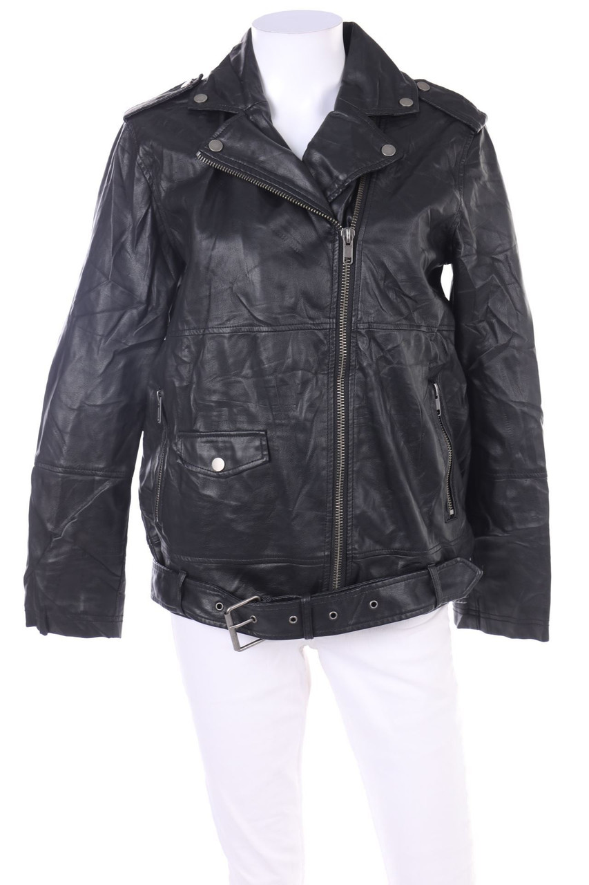 MONKI - Kunstlederjacke mit Riegeln - S