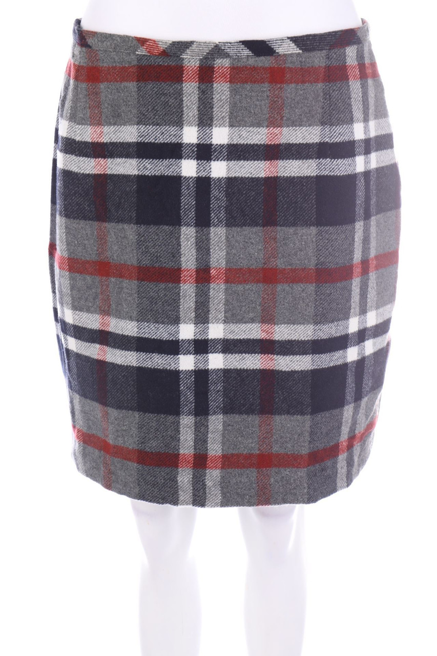 DONNELL - Minirock mit Karo-Muster aus Woll-Mix - D 40