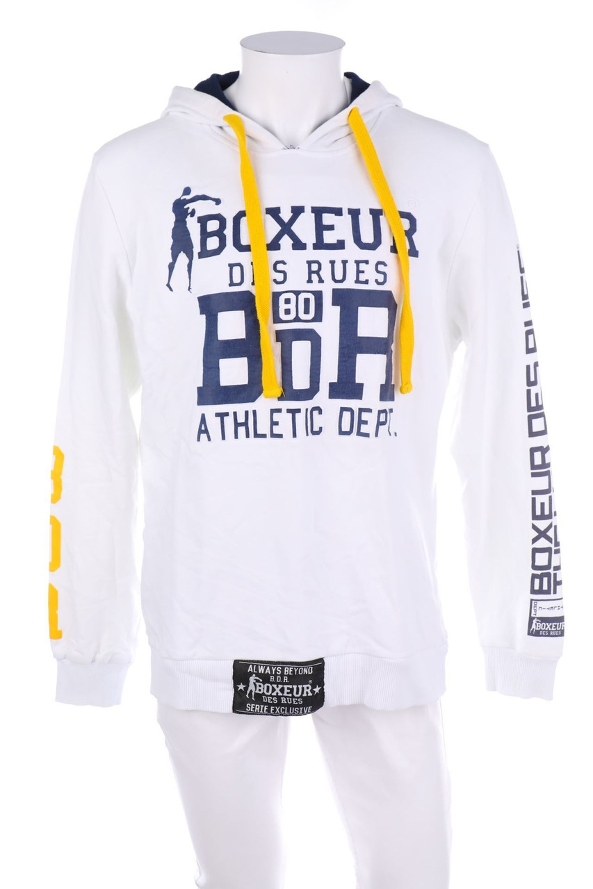 BOXEUR DE RUES - Kapuzen-Pullover mit Logo-Print - XXL