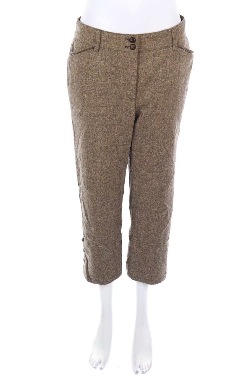 GAME GABY MERSMANN - Capri-Hose aus Schurwoll-Mix mit Seide - D 40