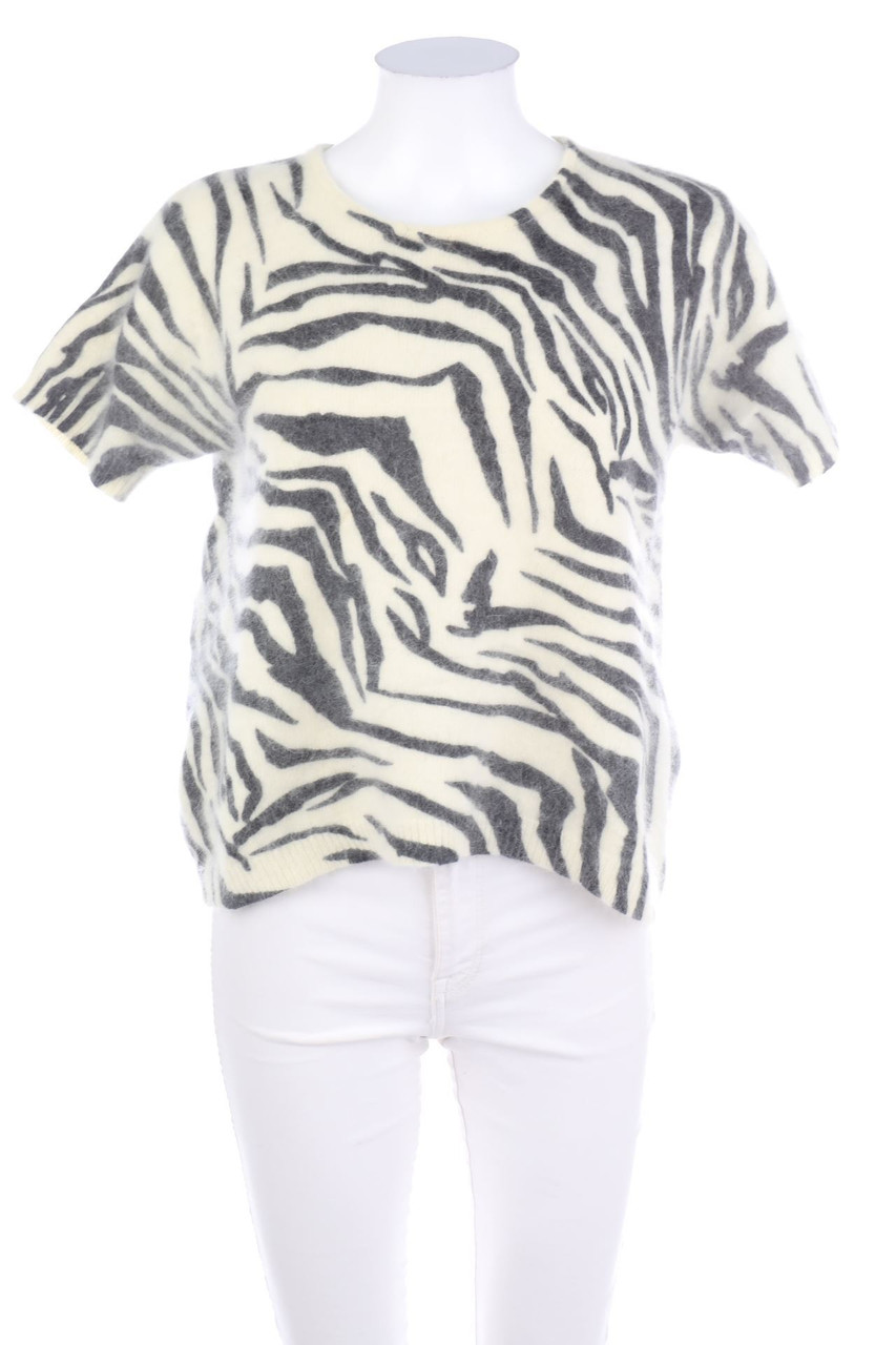 Alba Moda - Strick-Pullover mit Animal-Print - D 40