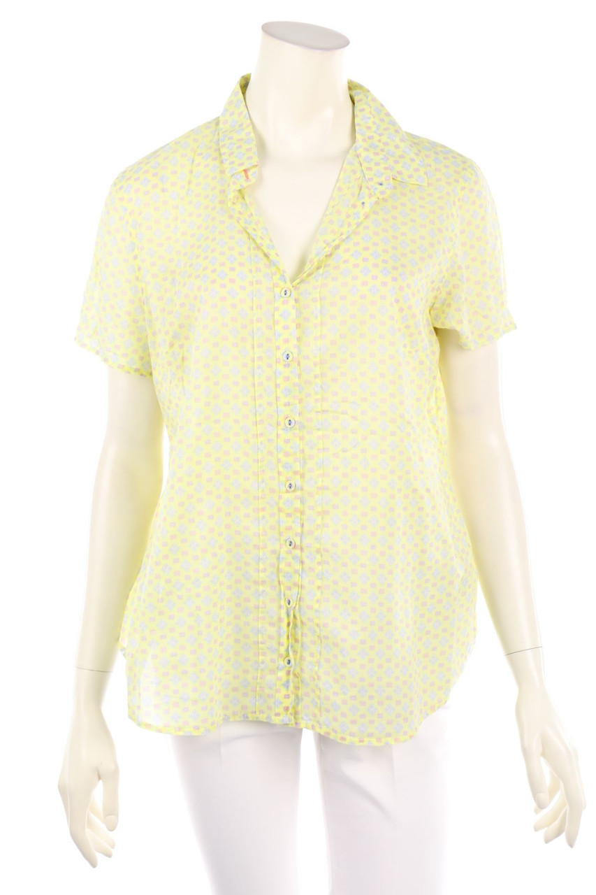 Marc O´Polo - Baumwoll-Bluse mit Print - D 42