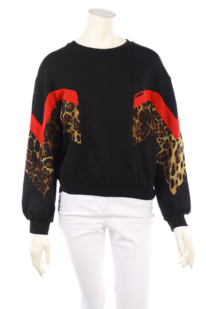Gaëlle Paris - Oversize-Sweatshirt mit Leo-Print - S